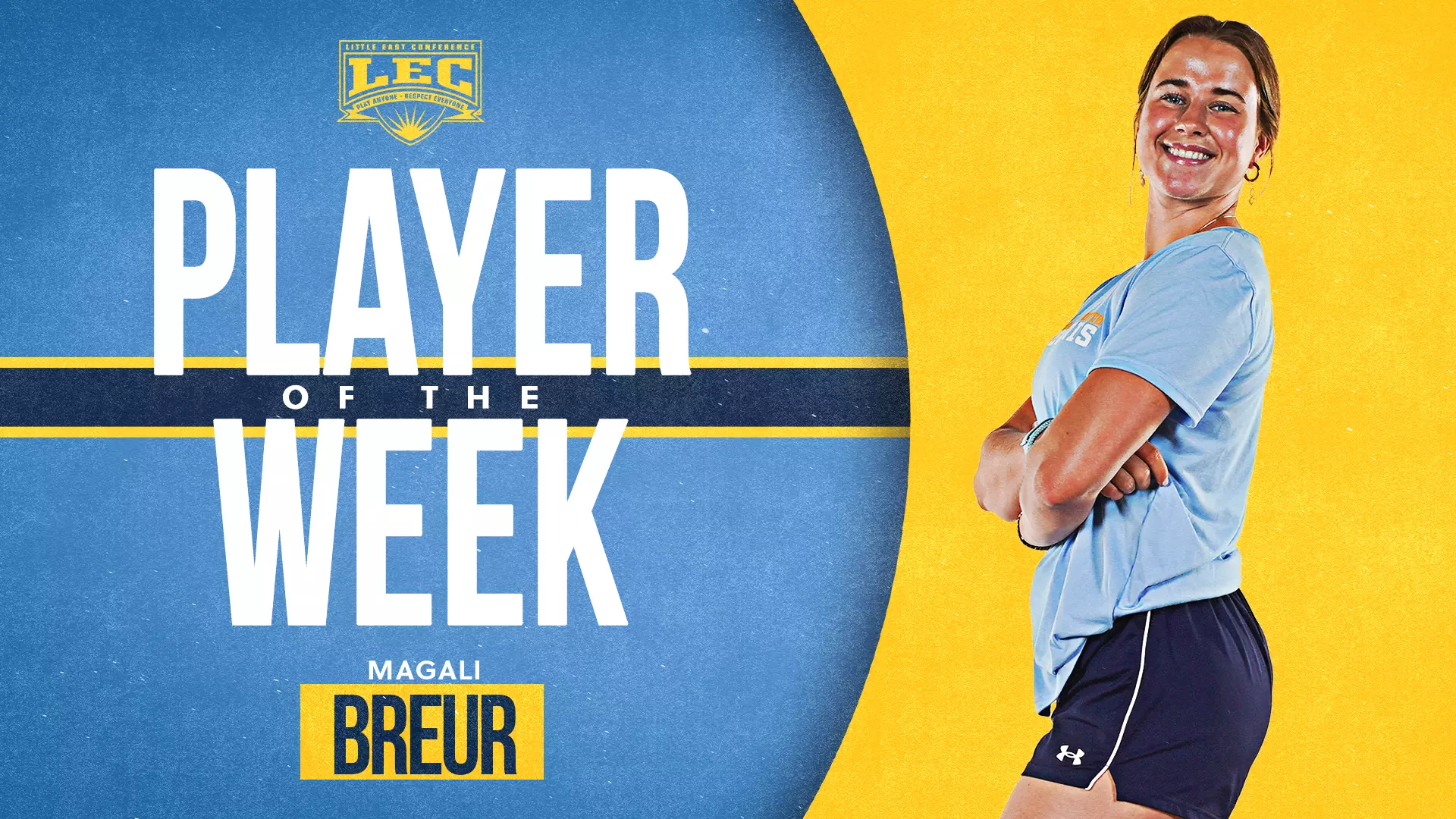 Breur player and rookie of the week 9/14