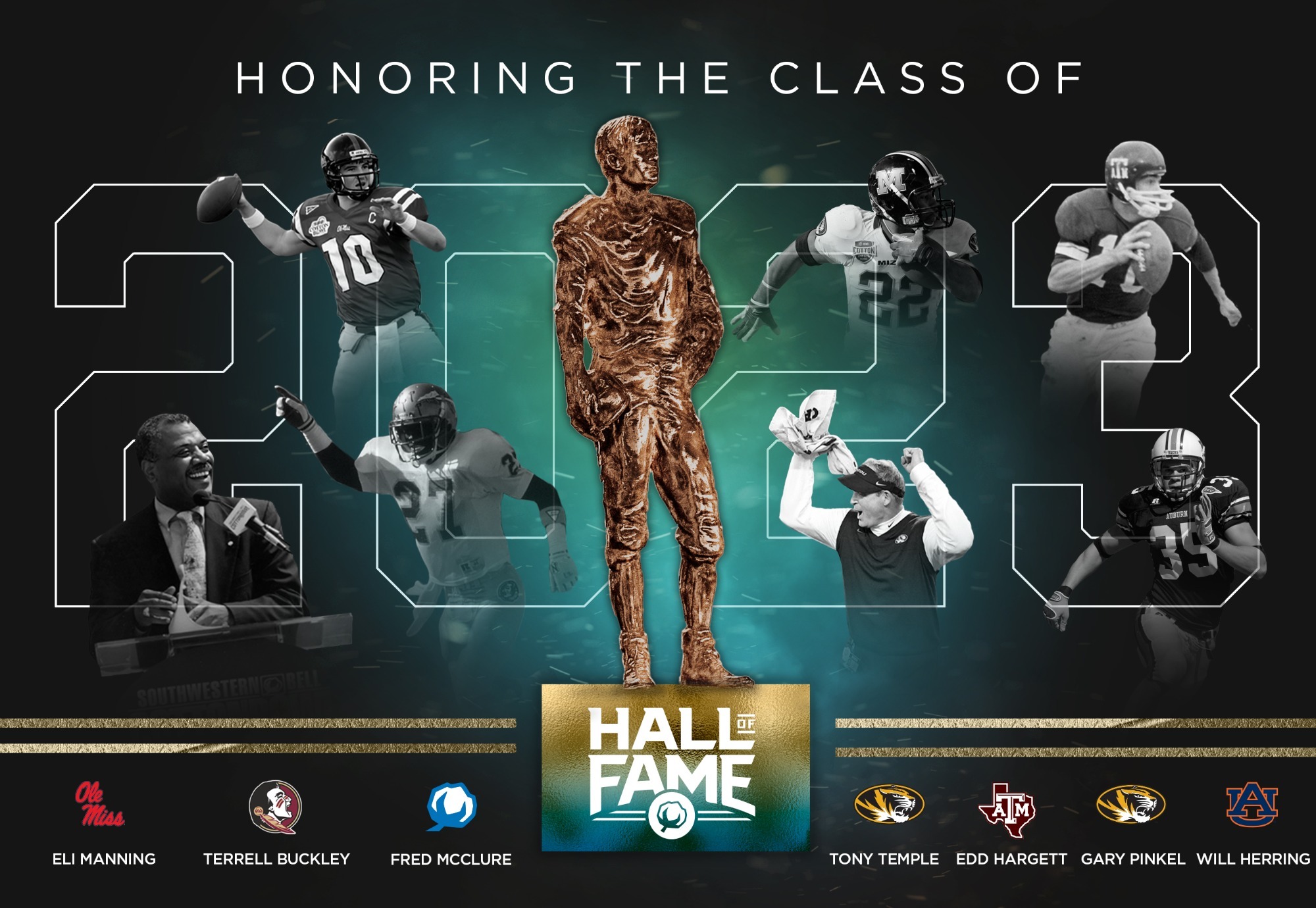 2023 Cotton Bowl Classic Hall of Fame Graphic