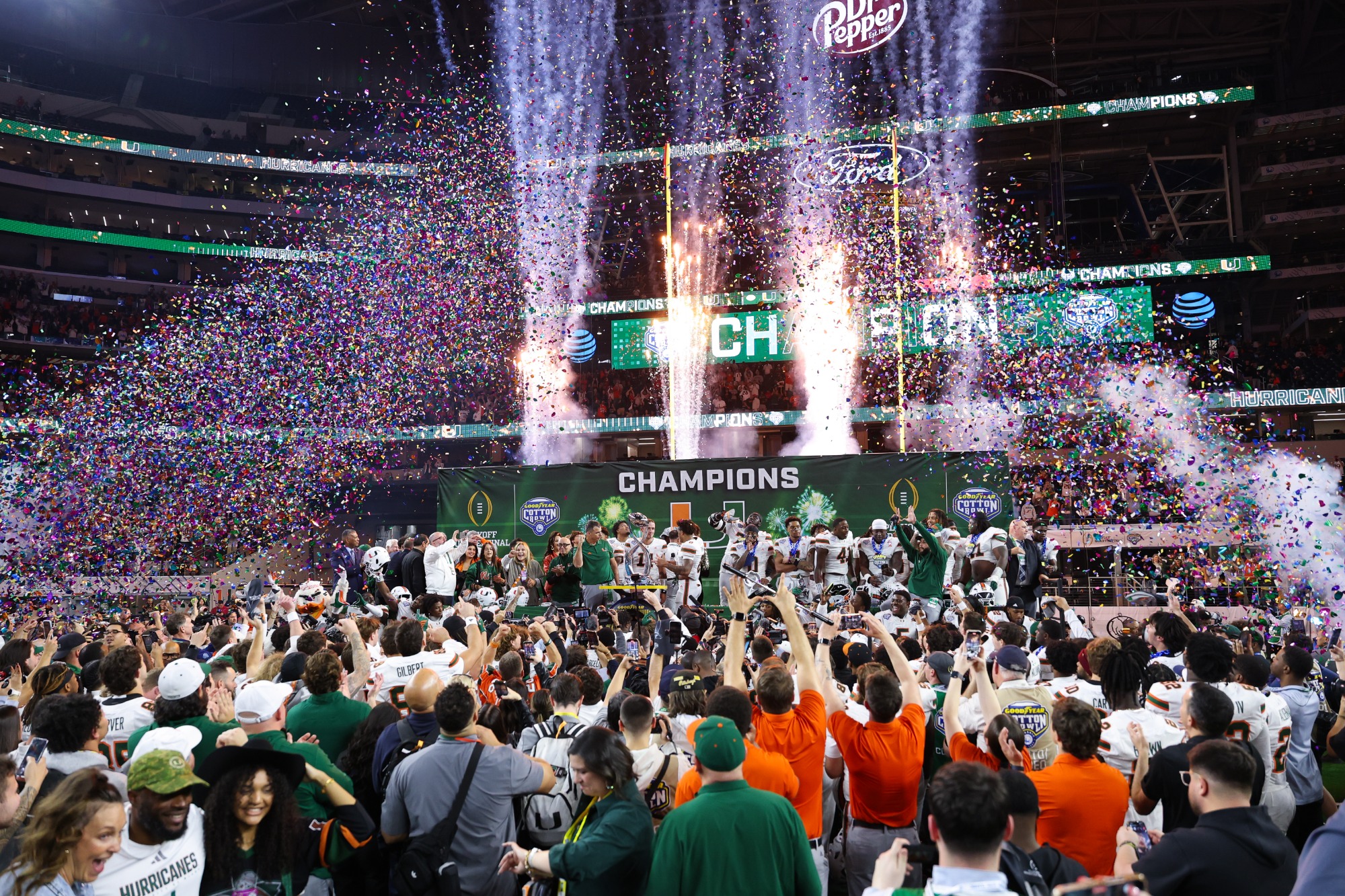 During the 2025 CFP Quarterfinal at the 90th Goodyear Cotton Bowl Classic at AT&T Stadium on December 31, 2025 in  (Photo by Sam Smith/Goodyear Cotton Bowl Classic)