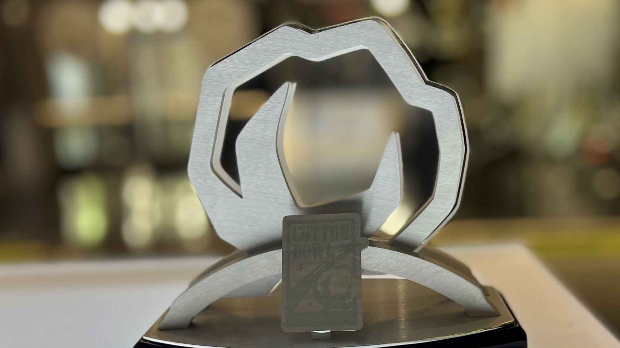 Cotton Bowl Foundation Community Champion Award Trophy