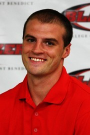 A 2011 head shot of volleyball manager Patrick Bowlin