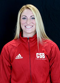 Head shot of volleyball senior Liz Schultz