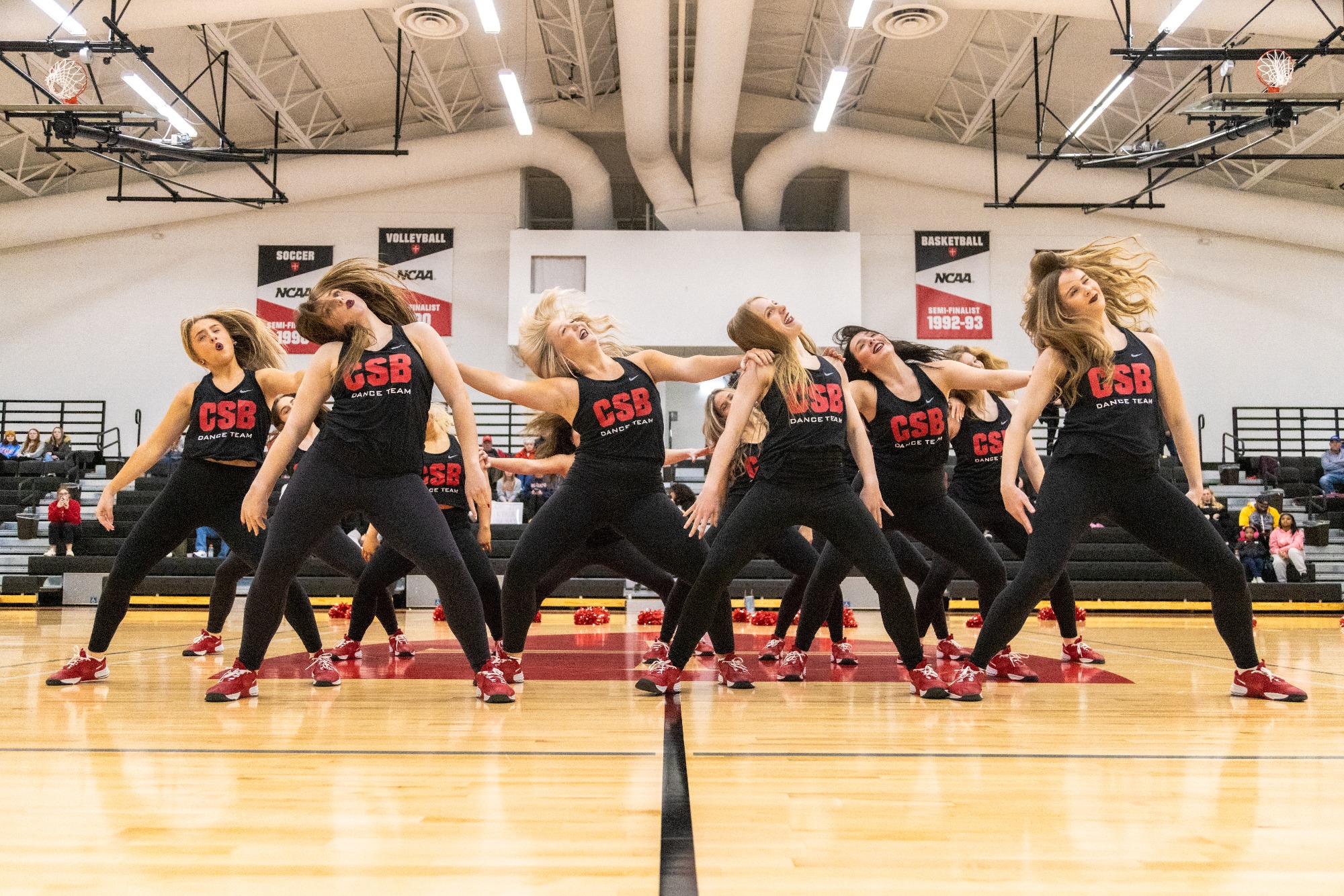 CSB Dance Team at half time 