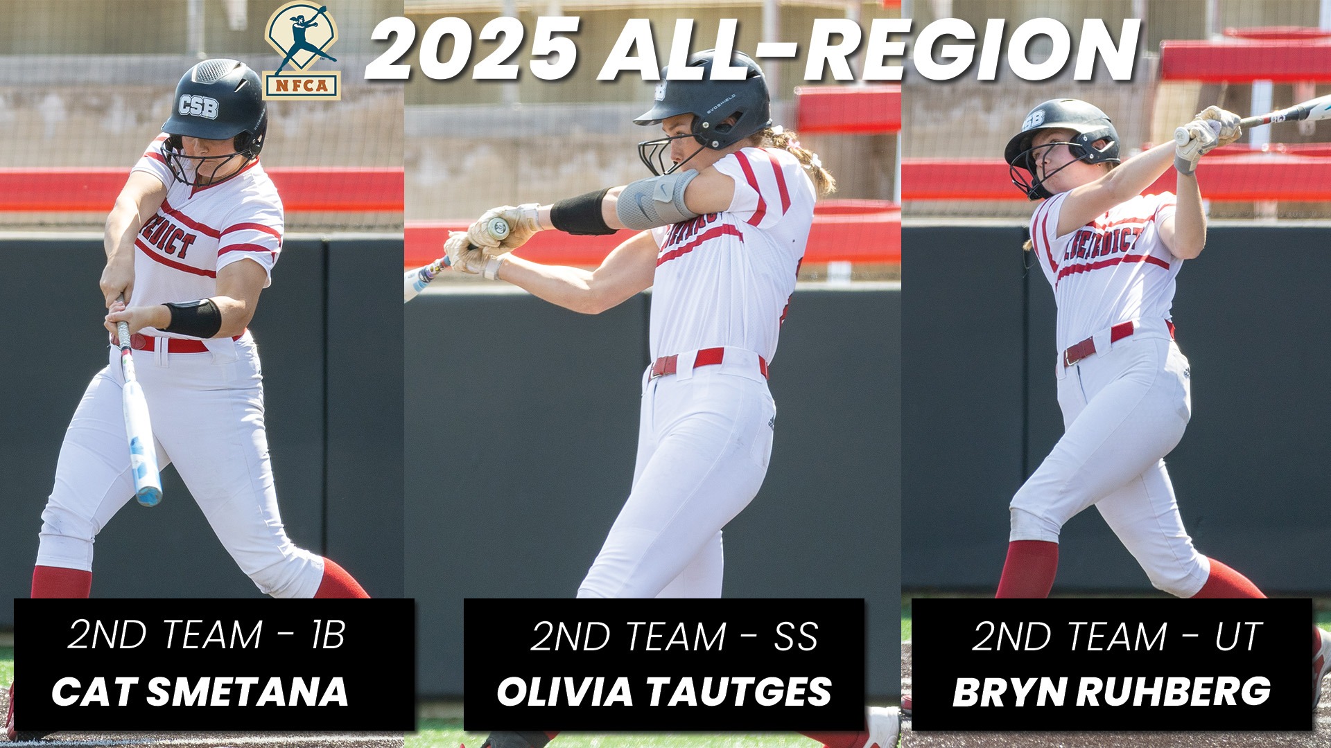 Smetana, Tautges, Ruhberg earn All-Region honors from NFCA - 2025