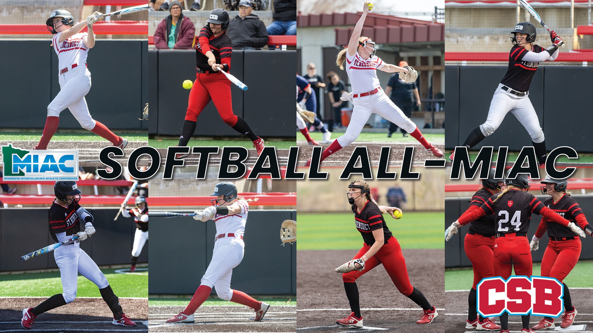 CSB Softball 2025 - All MIAC - honorees 