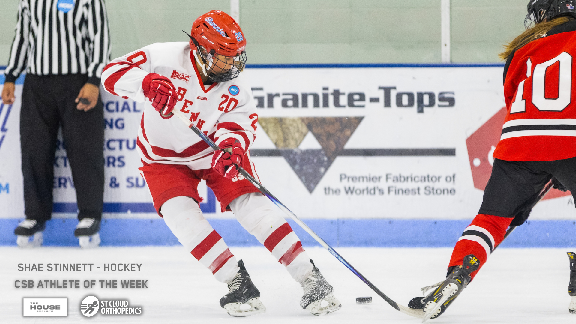 Shae Stinnett - CSB Hockey - The House/St. Cloud Orthopedics CSB Athlete of the Week