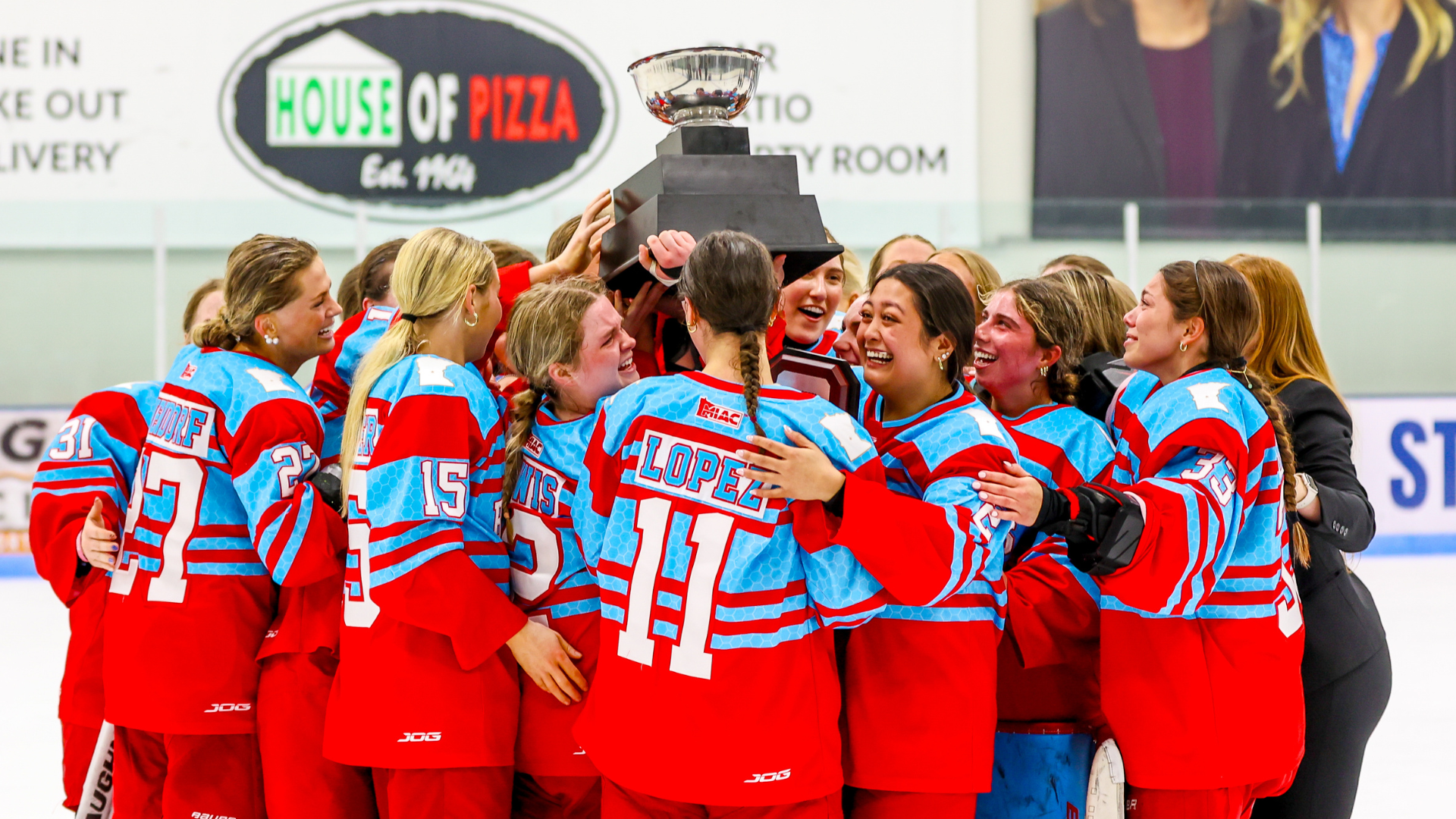 CSB Hockey celebration - post MIAC Championship