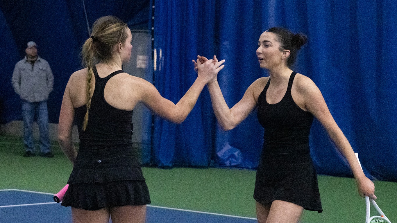 Ellie Huber and Marie Labenski - doubles vs Hamline 2026