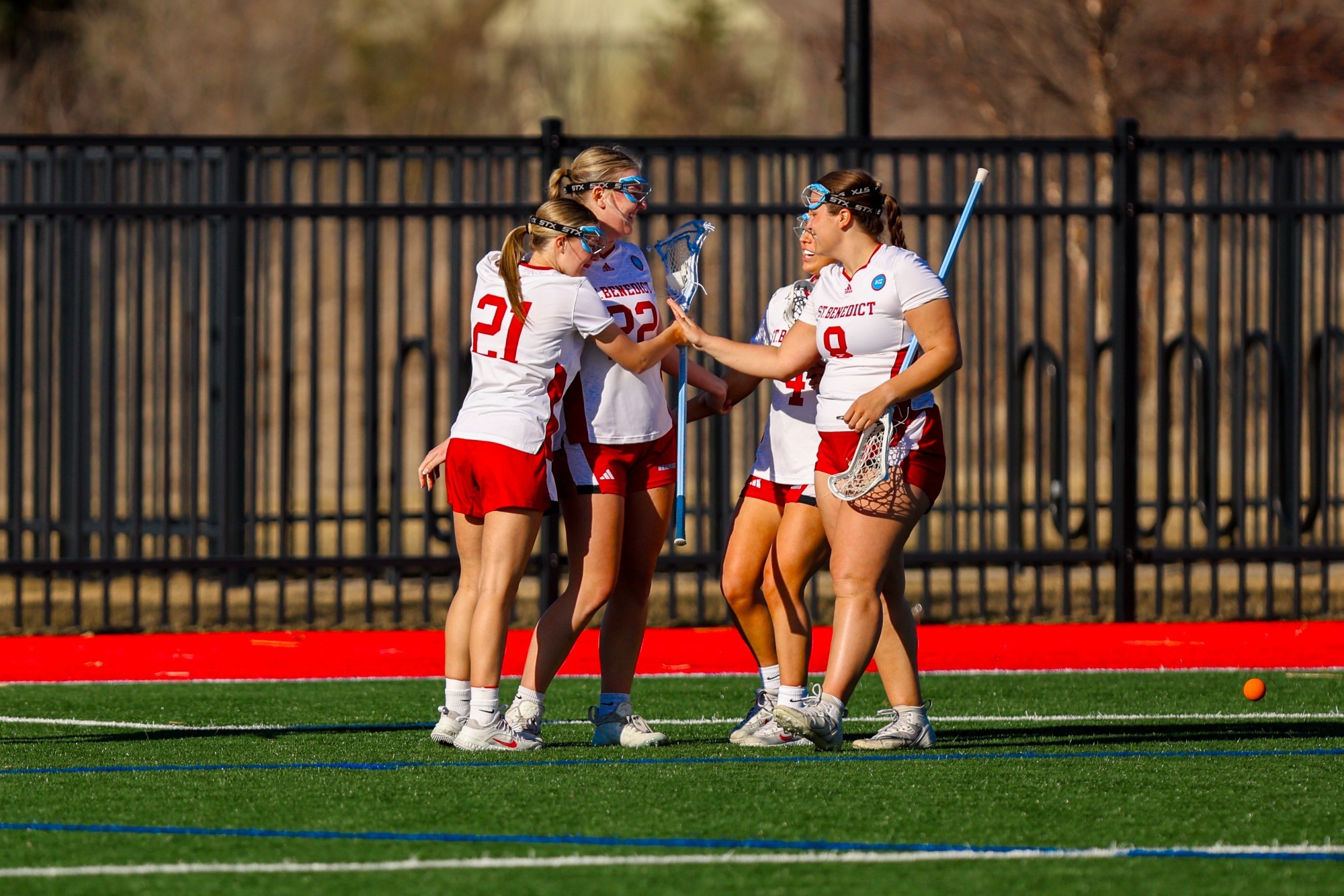 Lacrosse celebration vs UW-River Falls - 3-25-26