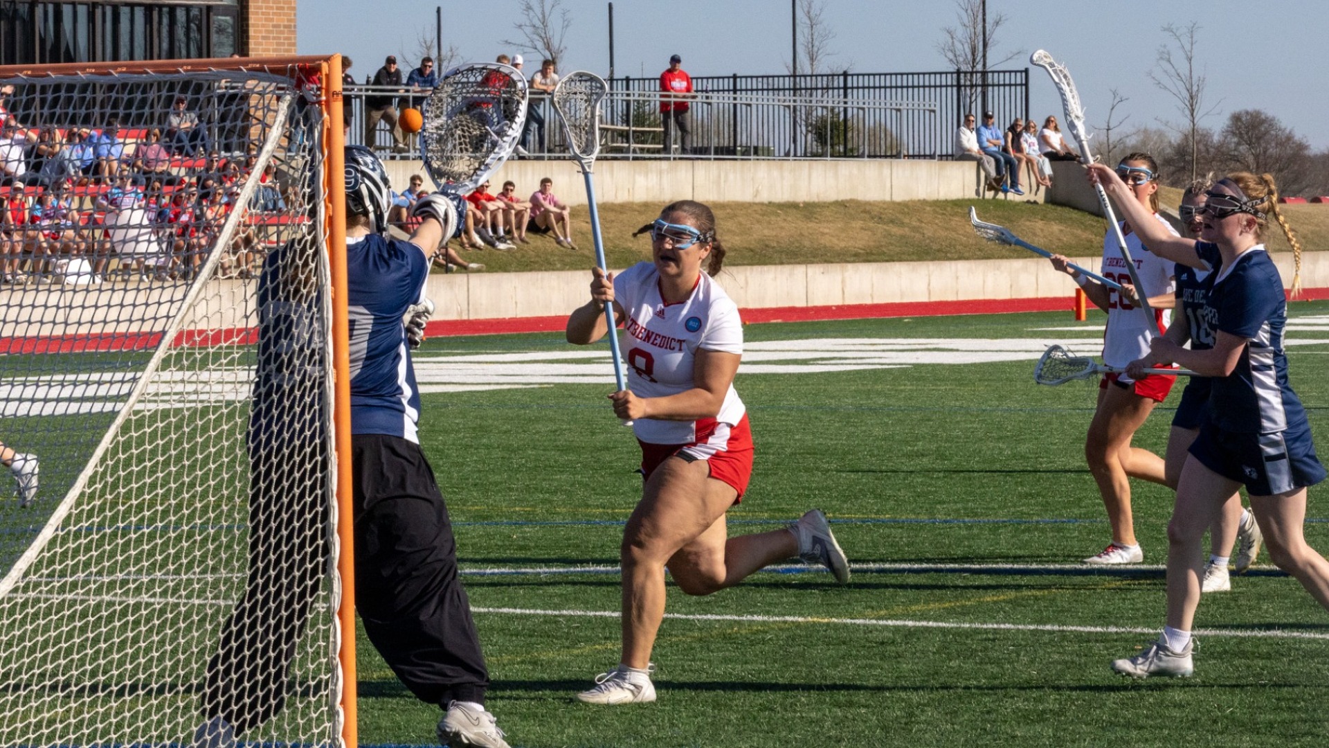 Sami Hackley scores vs UW-Stout