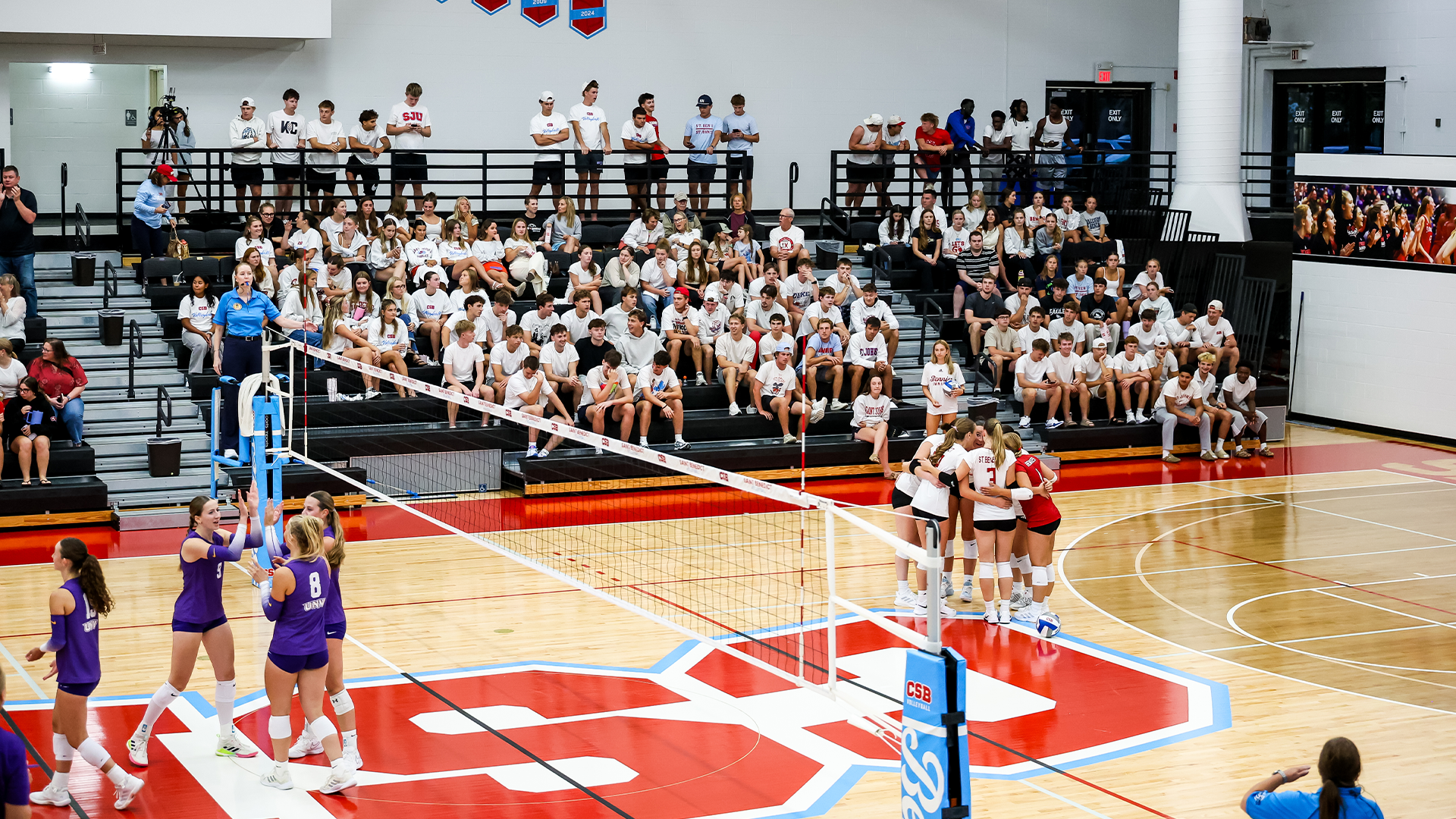 Volleyball arena shot during Sept. 1, 2026 game against Northwestern