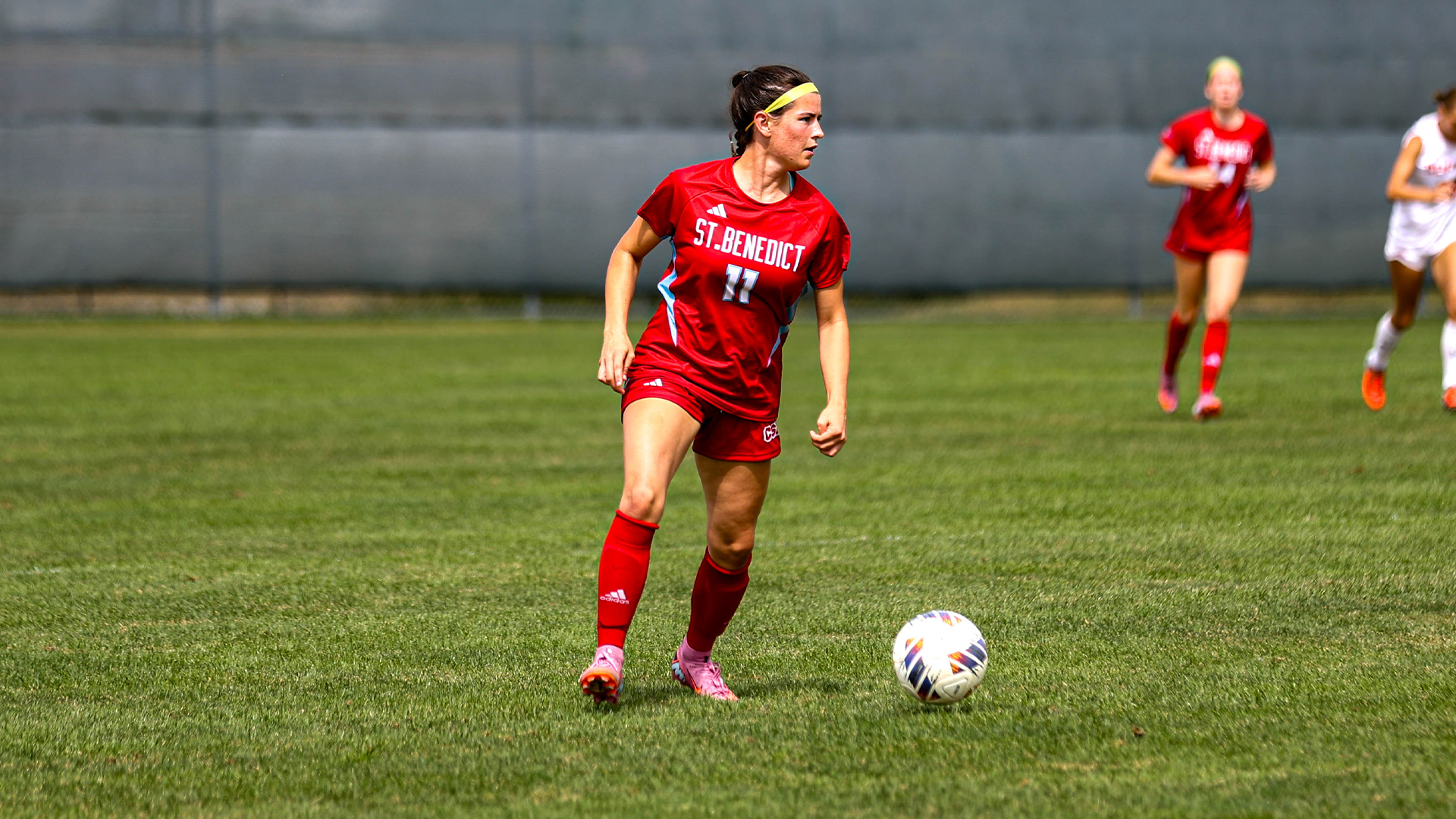Paige Escamilla with the ball against Central Sept. 6, 2026
