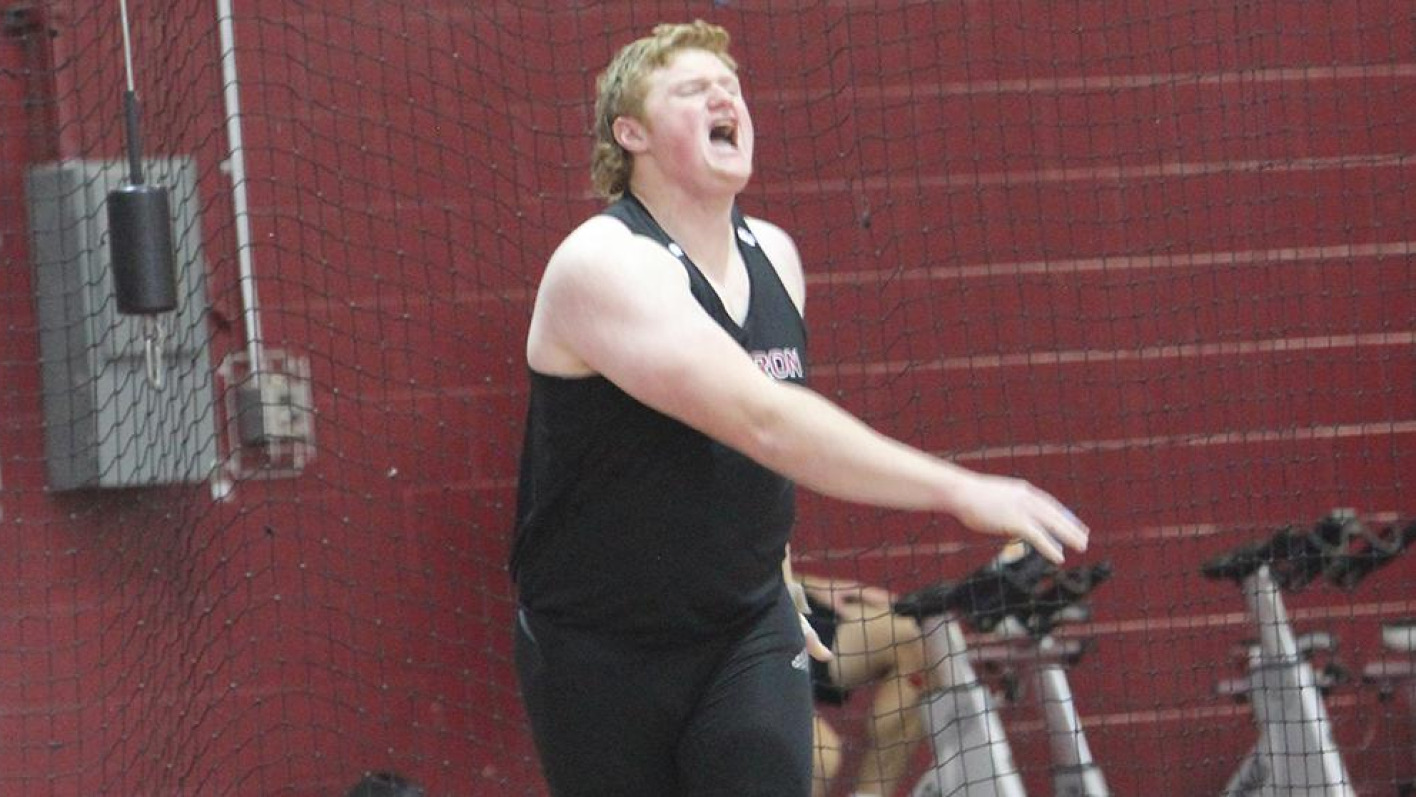 CSC's Daniel Reynolds improves his weight throw record Chadron State