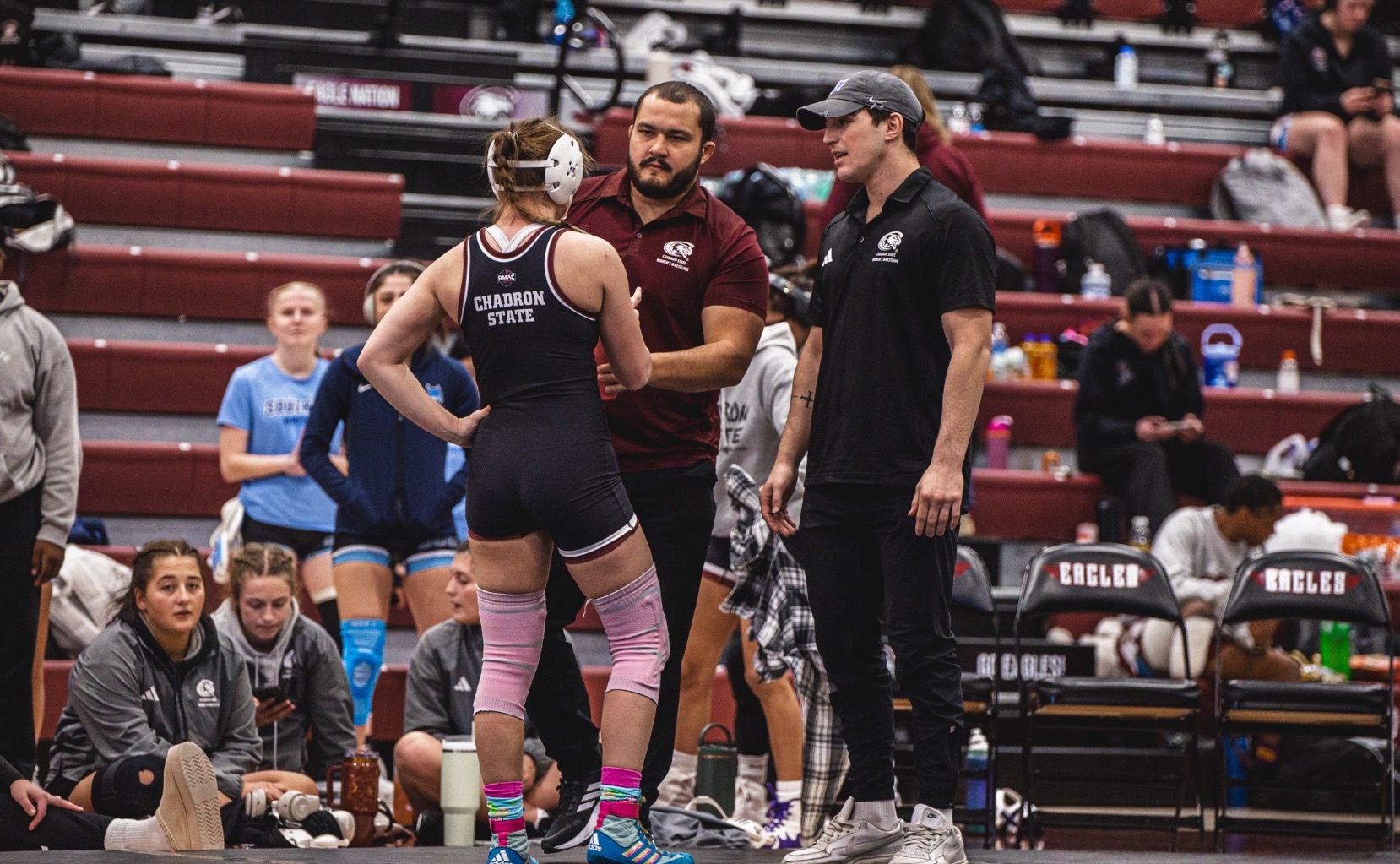 Coach Sammy de Seriere and Giovanni Cassioppi with athlete