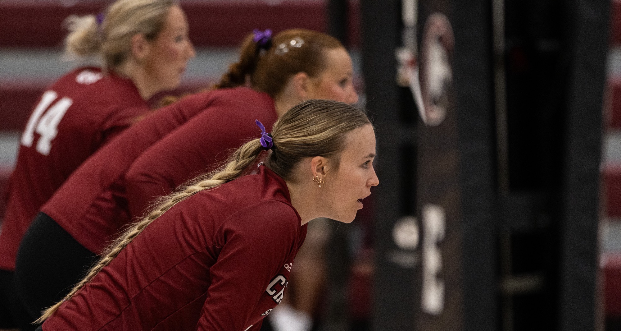 Kally Kirkwood at the net