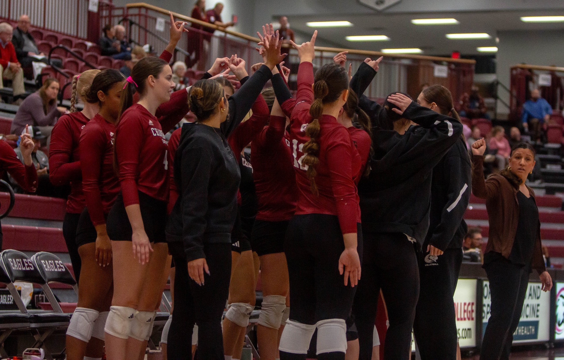 Volleyball Team Huddle Break