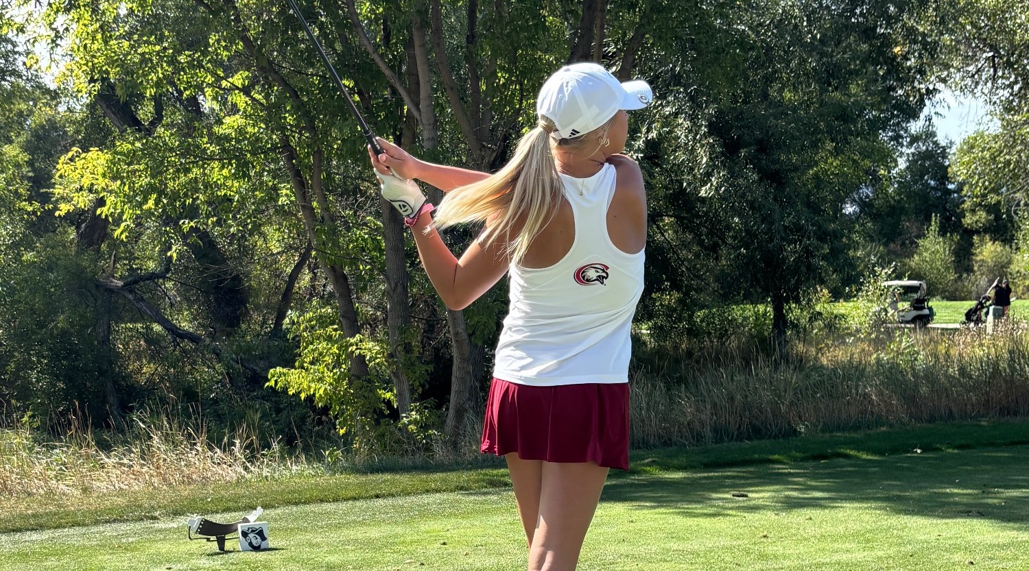 Macy Kleve tees off at Travis Roy