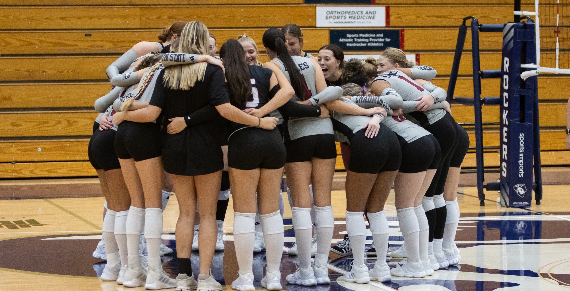 Volleyball Group Huddle