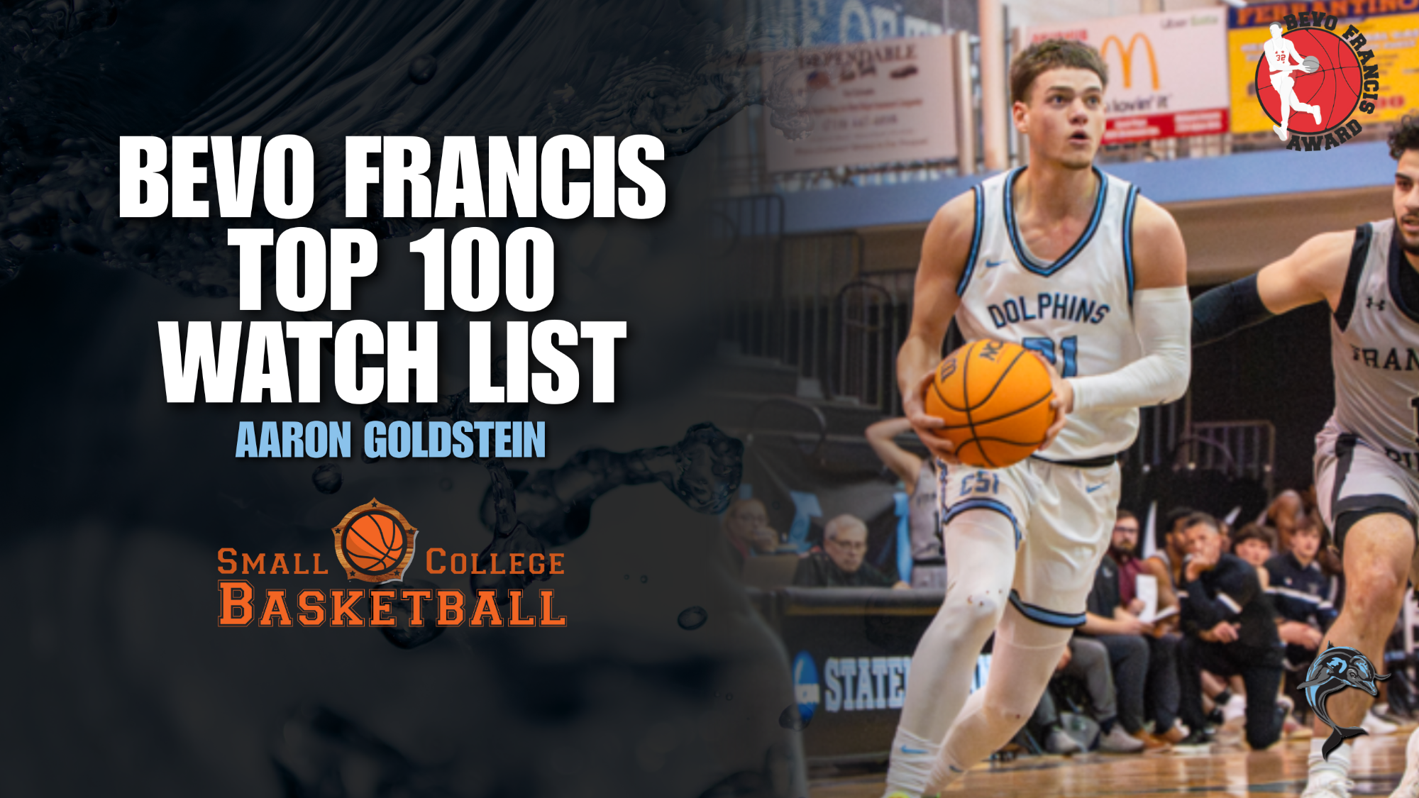 Aaron Goldstein Bevo Francis Top 100 Watch List Release Header