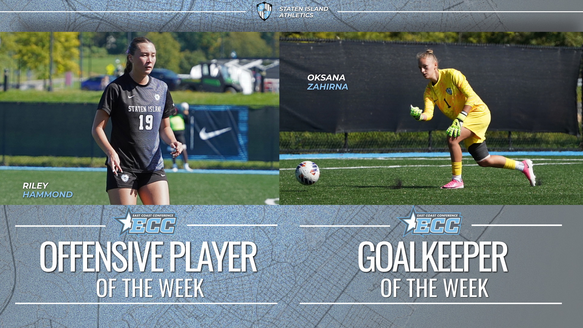 Hammond and Zahirna ECC Weekly Honors Release (Oct. 5, 2026)