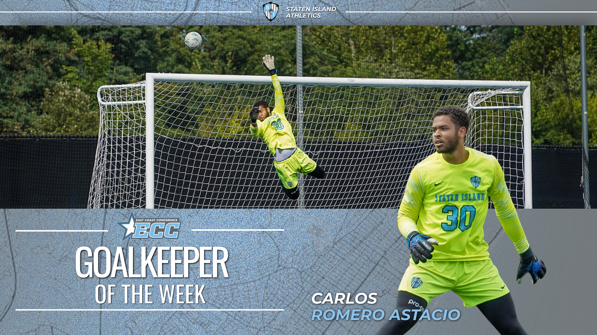Carlos Romero Astacio ECC GK of the Week Release (9/21/26)