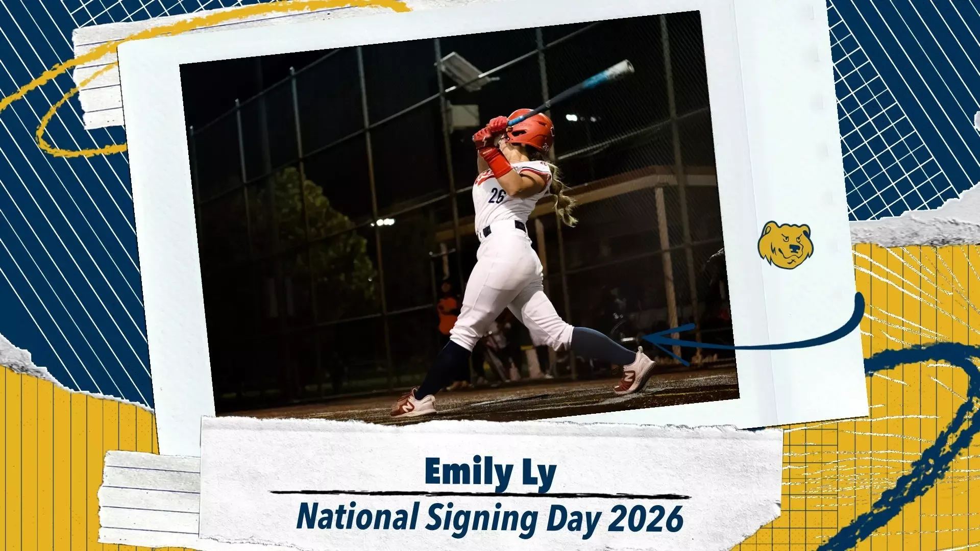 2026 Softball Signing day Emily Ly graphic