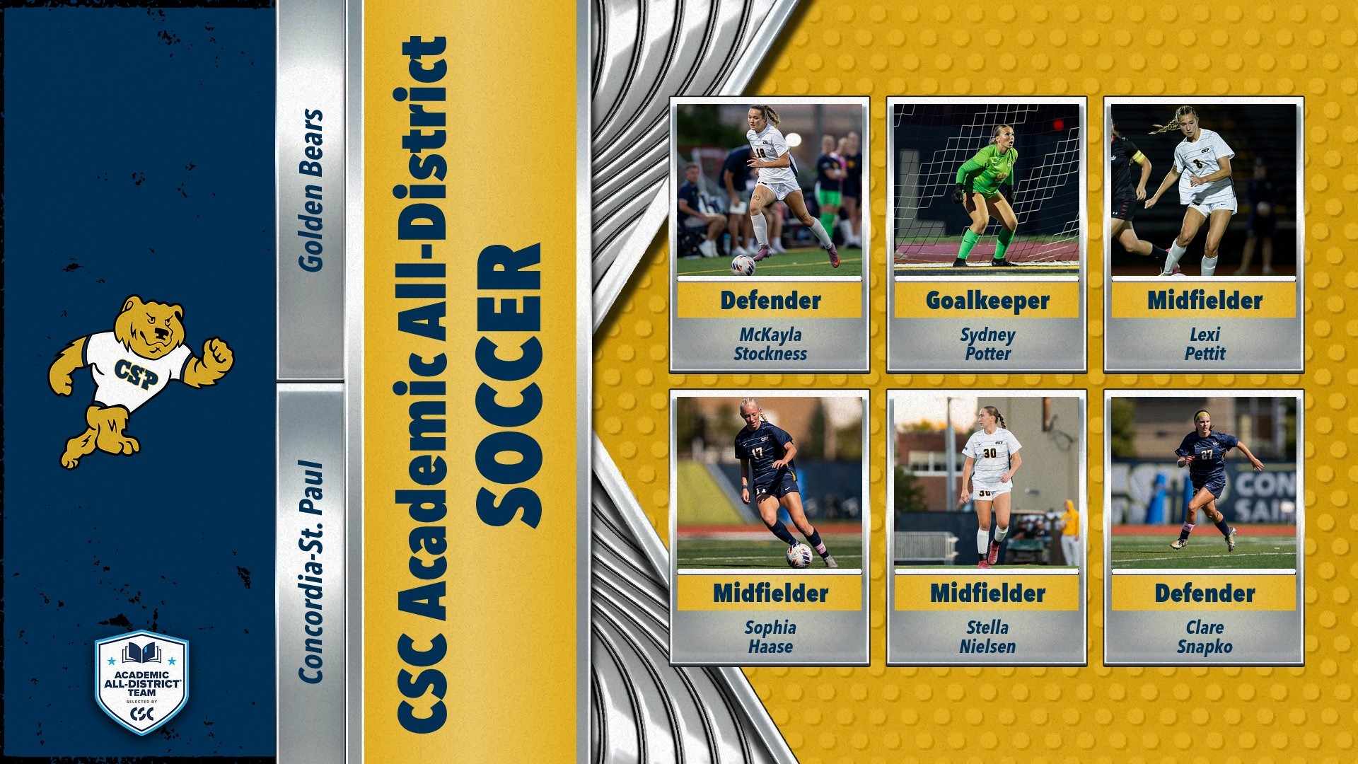 CSC Soccer All-District 2025