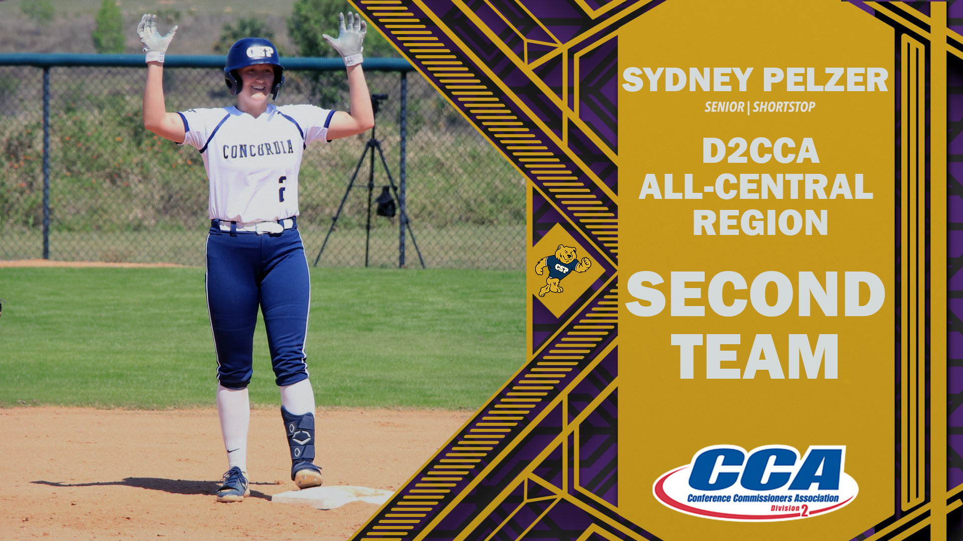 Sydney Pelzer D2CCA All Region Second Team graphic