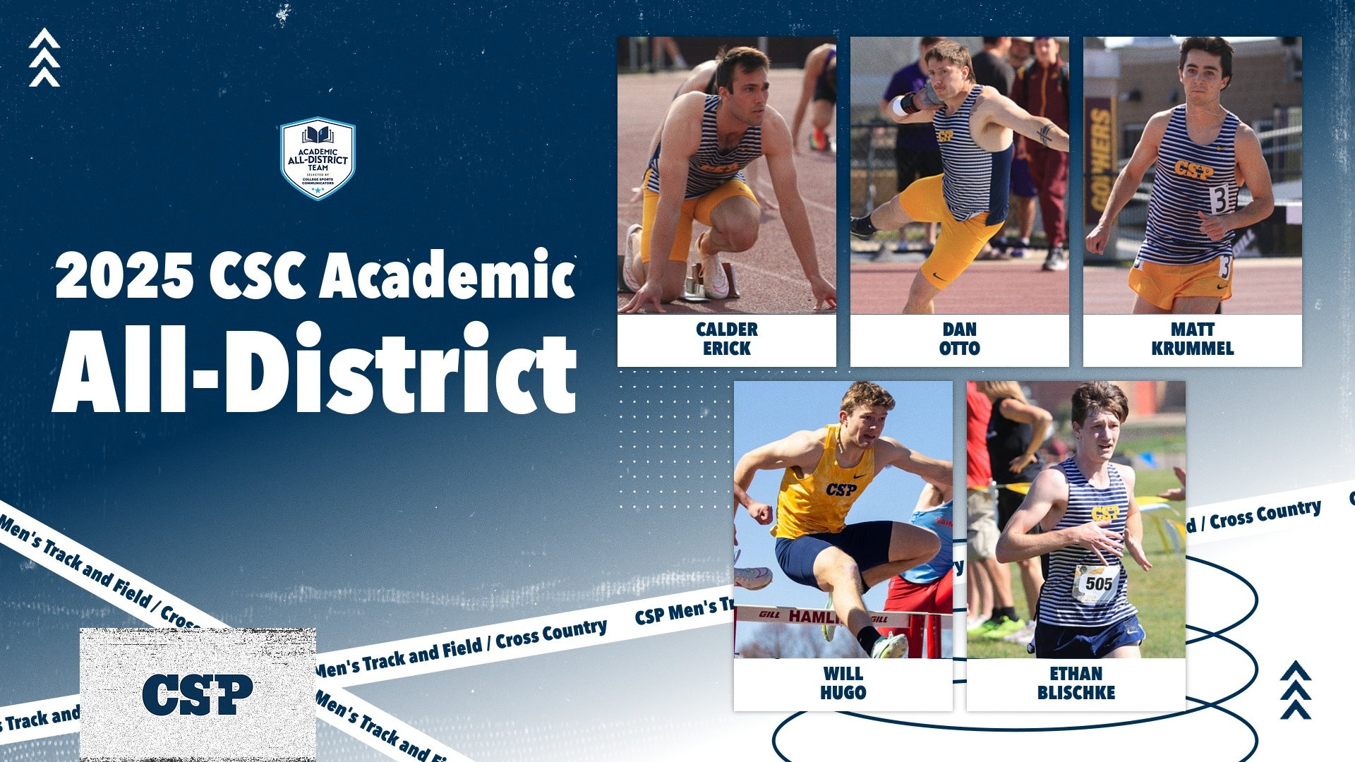 2024-25 CSC All-district men's tf/cc graphic