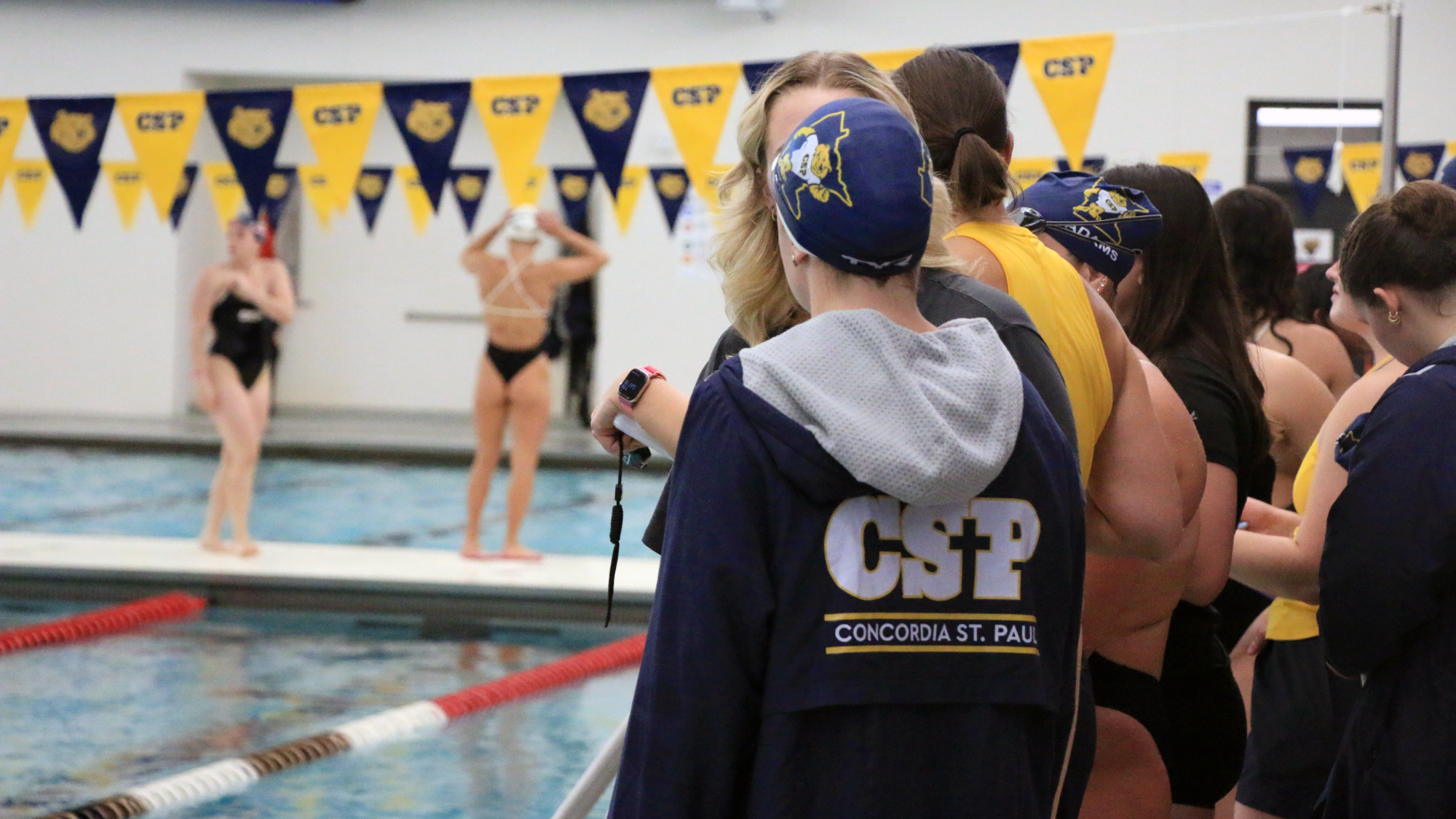 Swim Team Photo 2025 vs SMSU