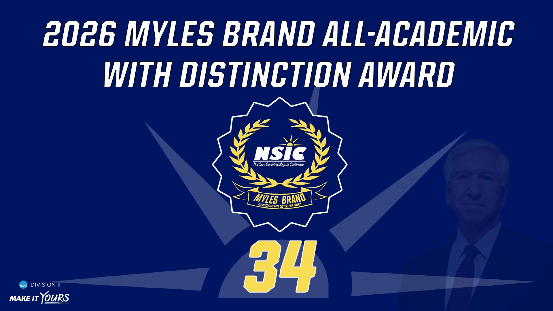 2026 NSIC Myles Brand Award graphic