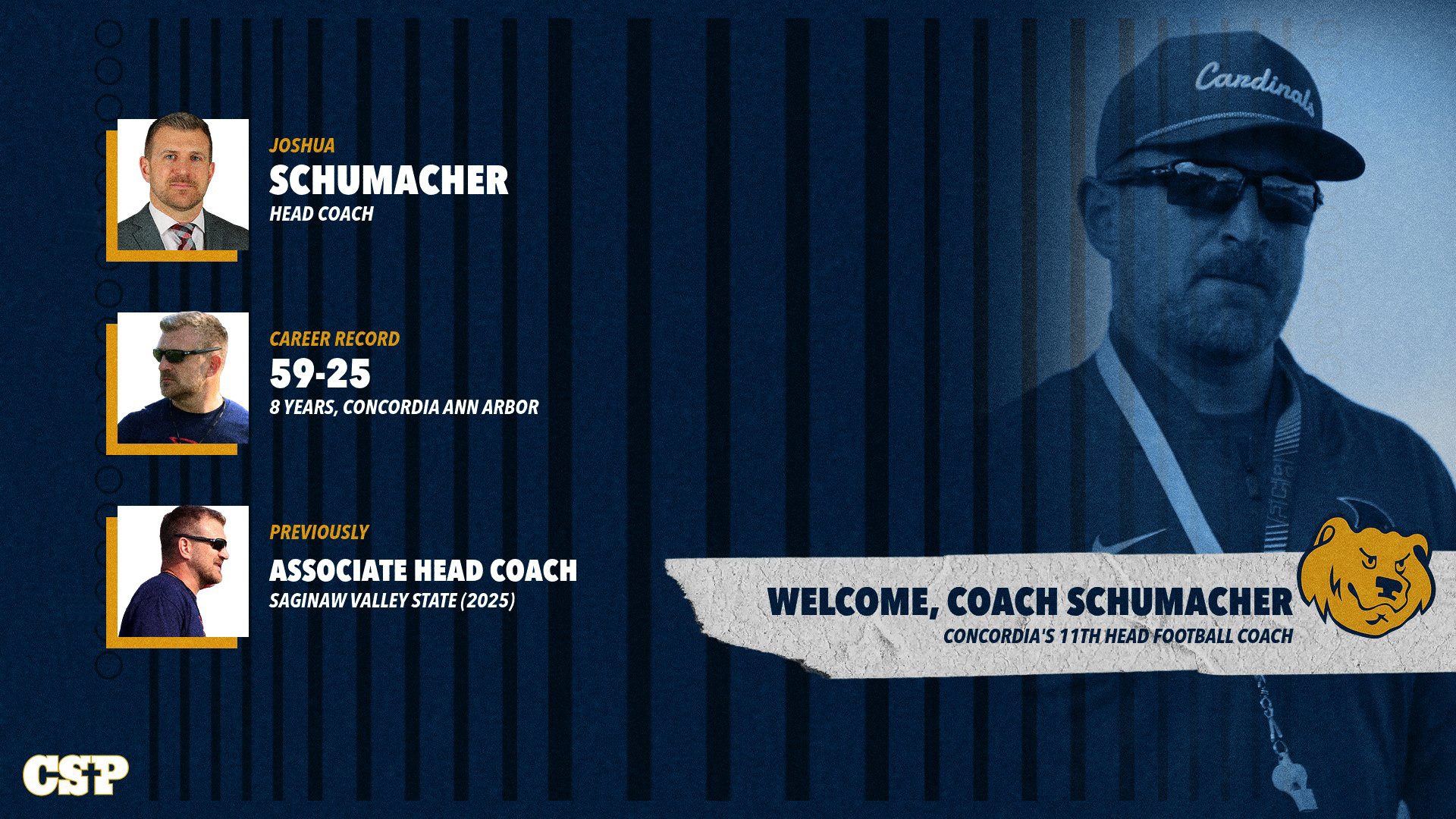 2026 Football Head Coach Joshua Schumacher