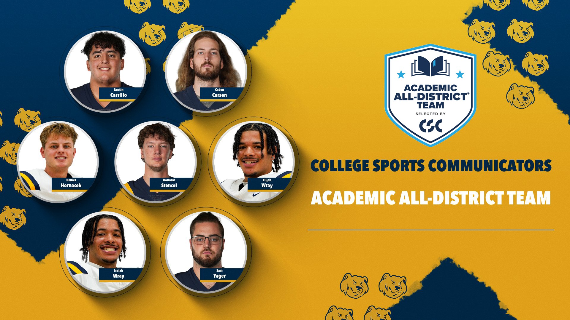 2025 CSC Academic All-District Football Team