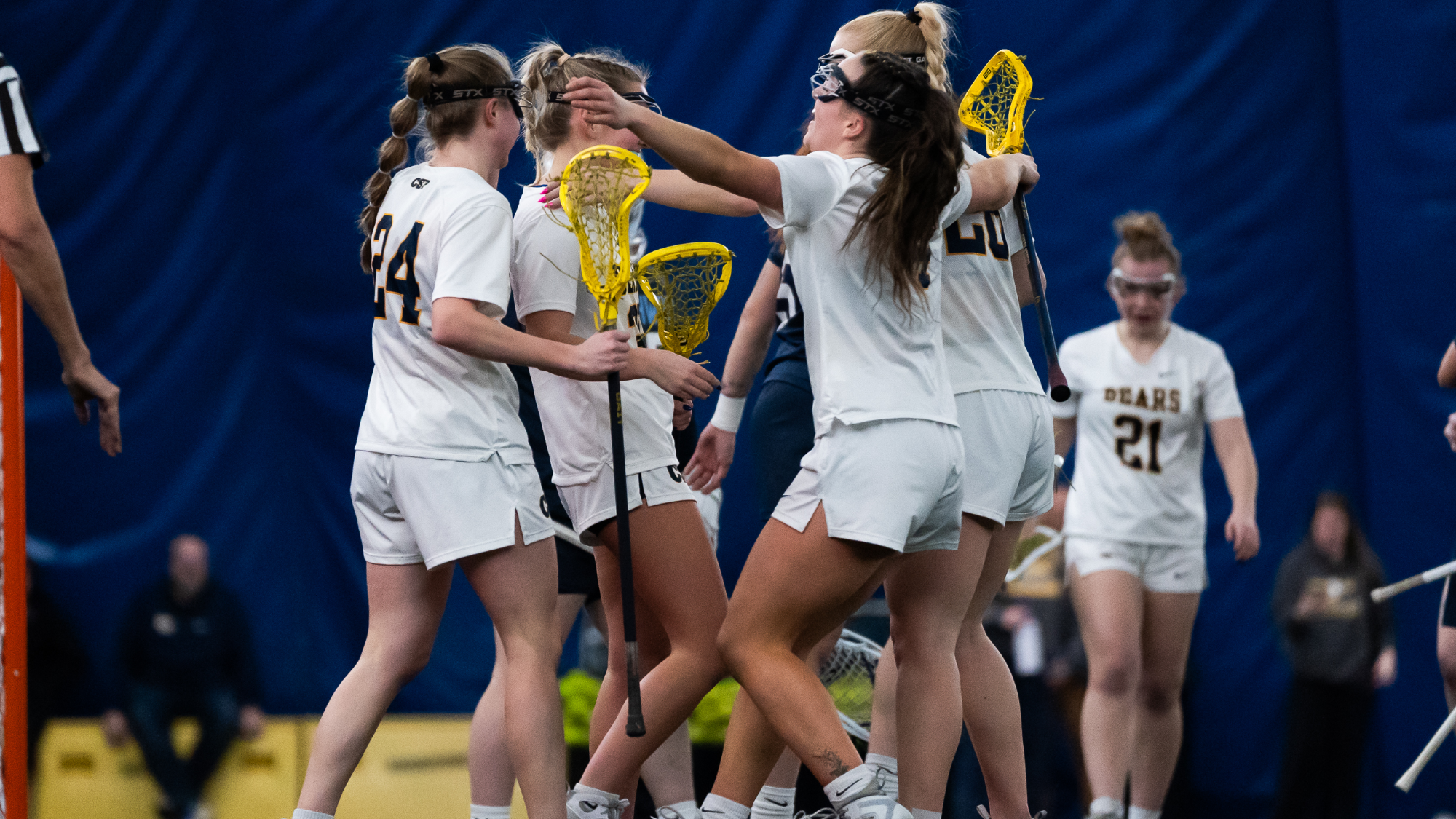 LAX team celebration vs NU 1/13/26