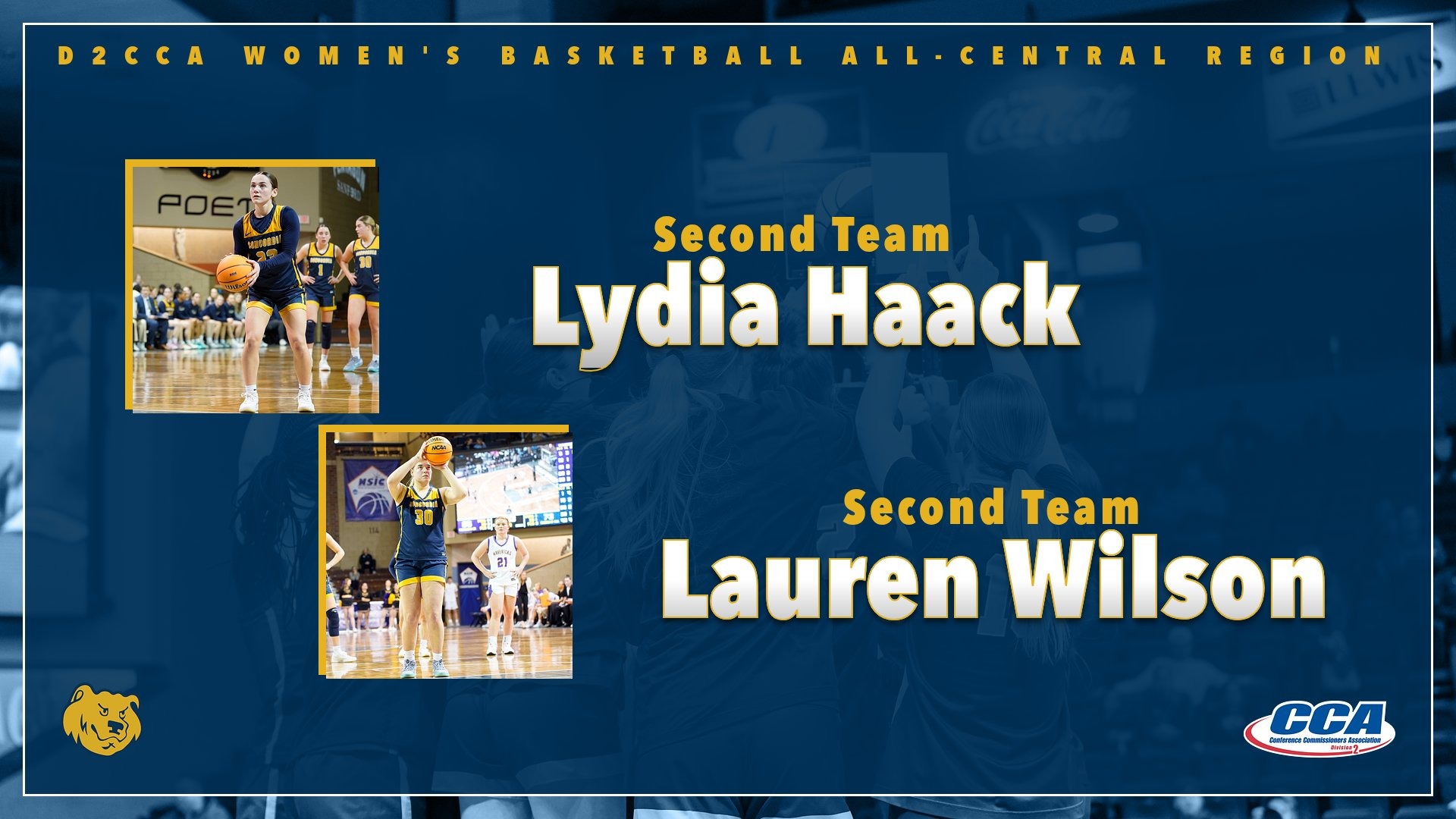 2025-26 Women's Basketball D2CCA graphic