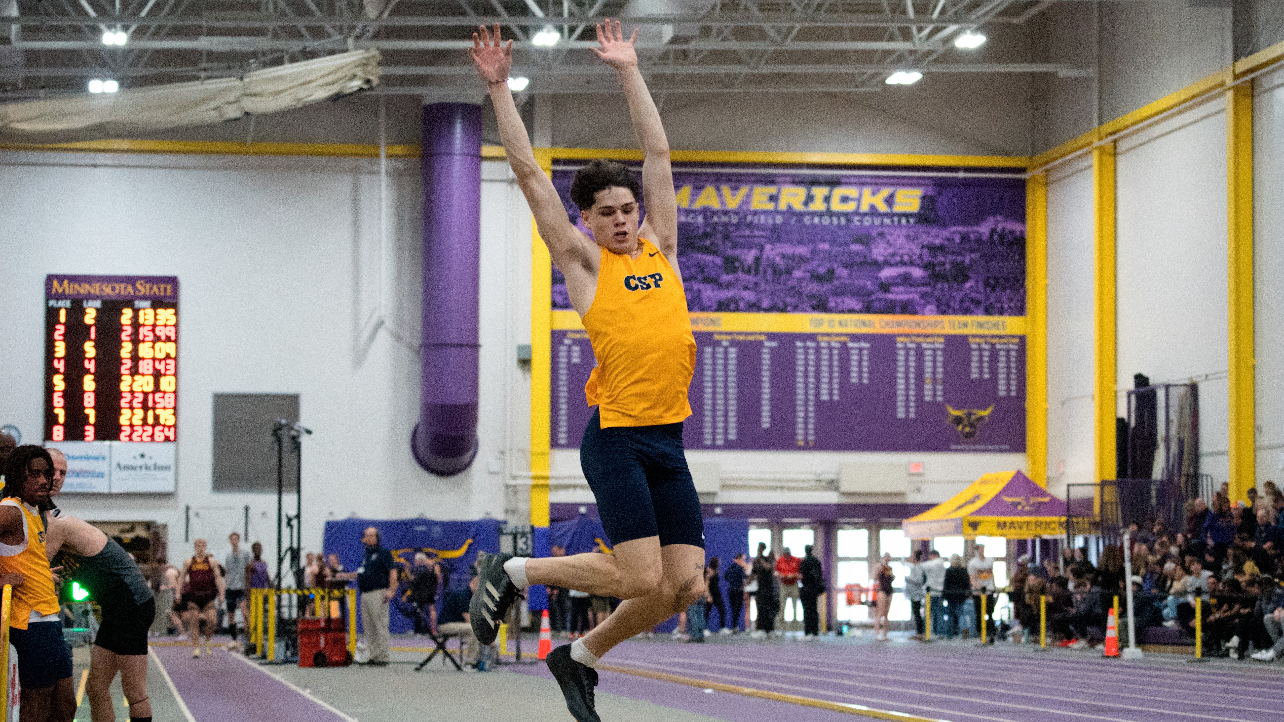 Cam Mata long jump 2026 NSIC Championships