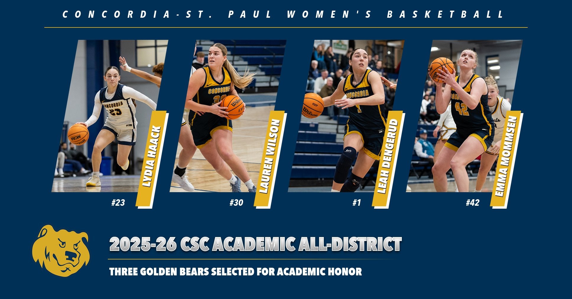 2026 CSC WBB Academic All-District graphic 