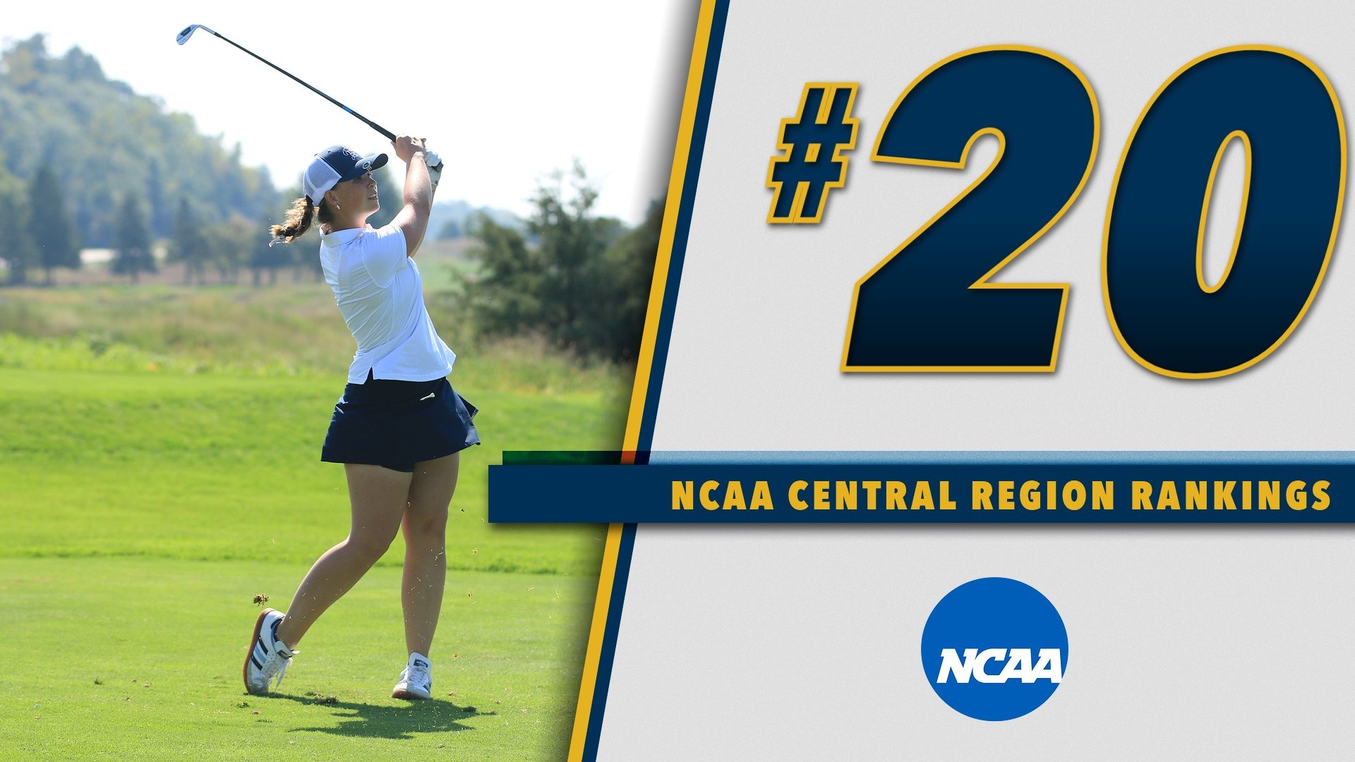 2025-26 Women's Golf Central Region graphic