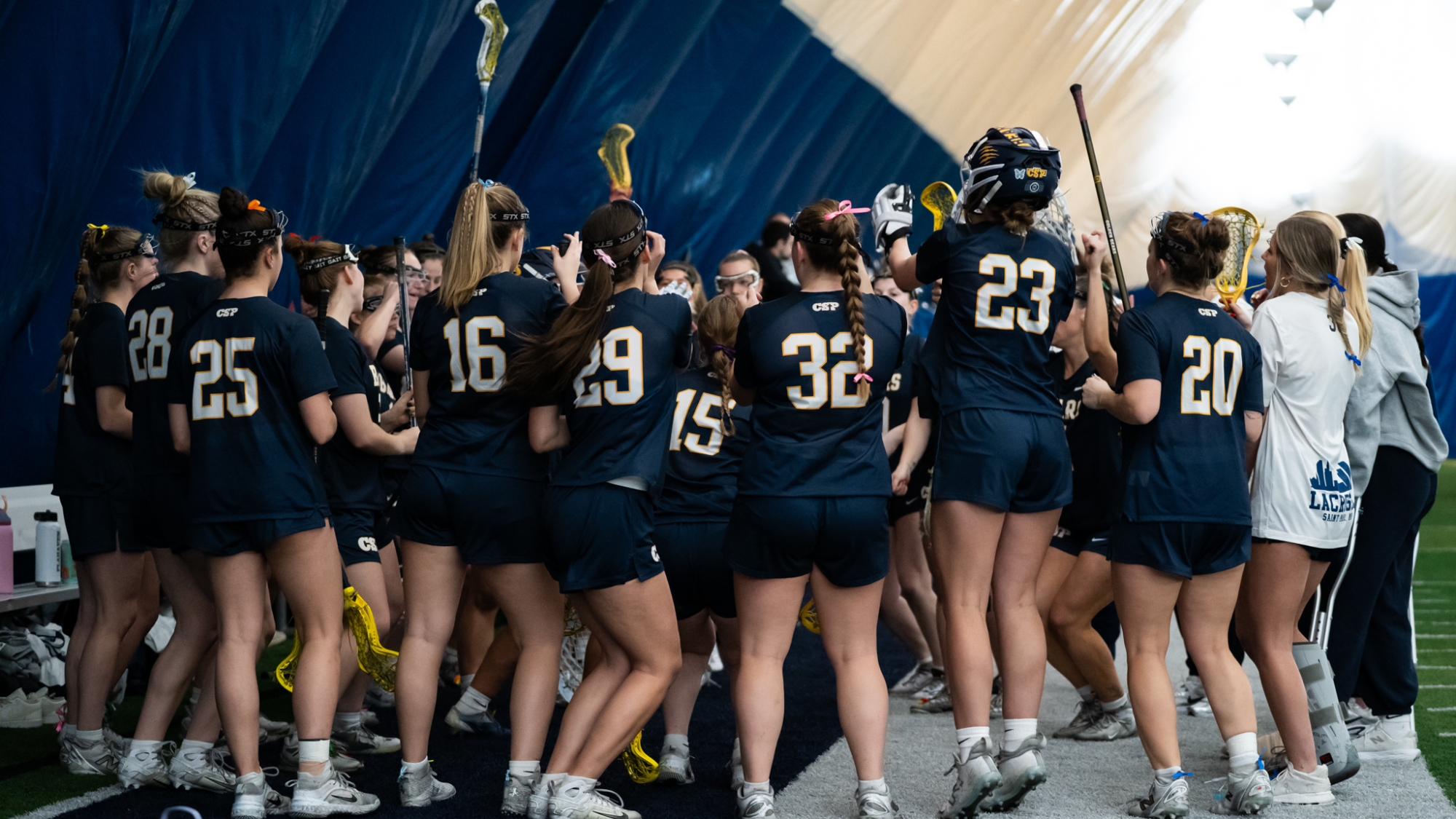 LAX celebration vs SVSU 3-22-26