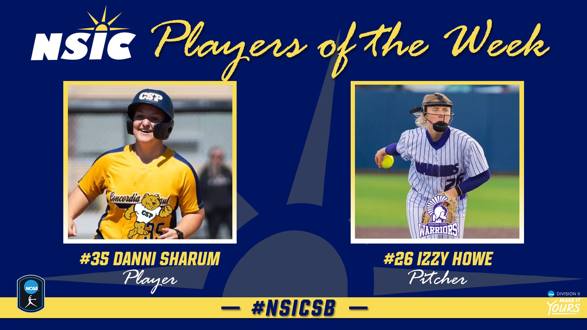 2026 Softball NSIC POTW 5/4