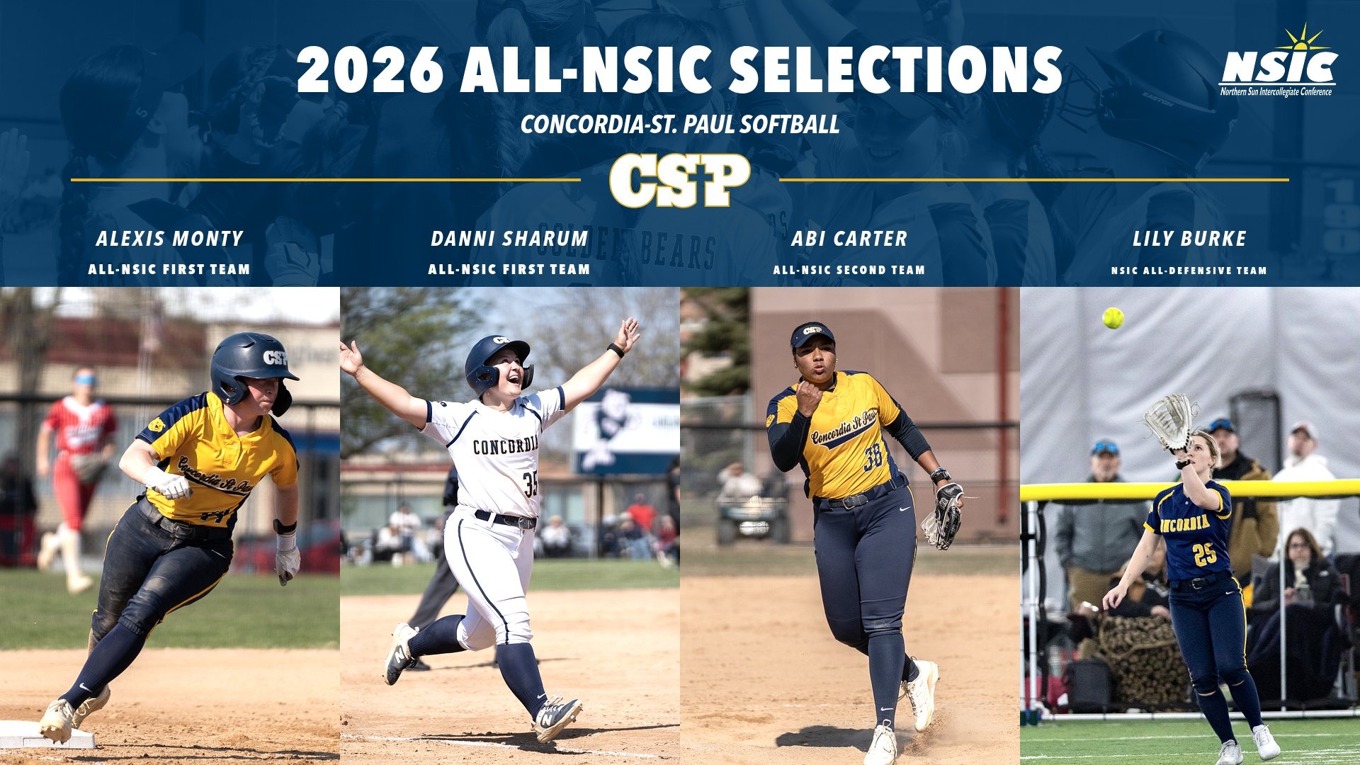 2026 softball All-NSIC Graphic
