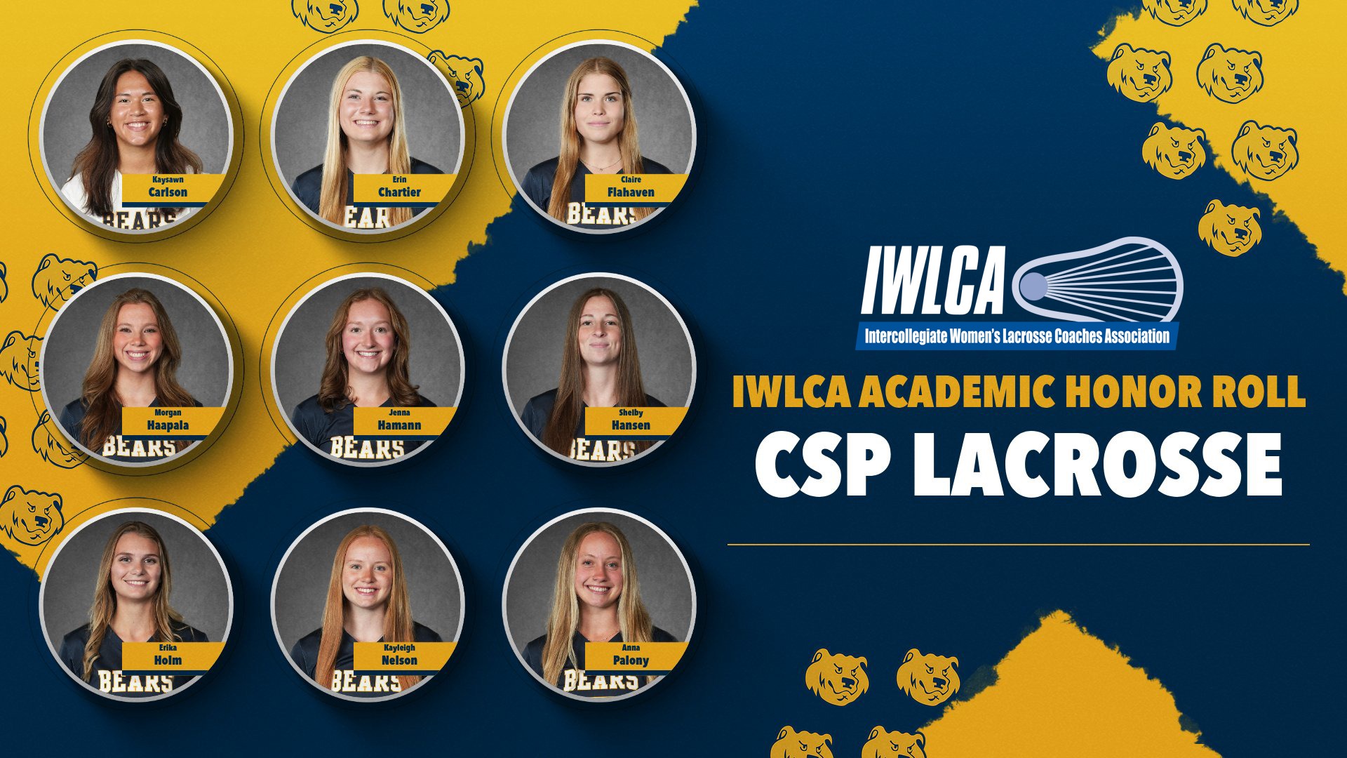 2026 IWLCA Academic Honor Roll graphic