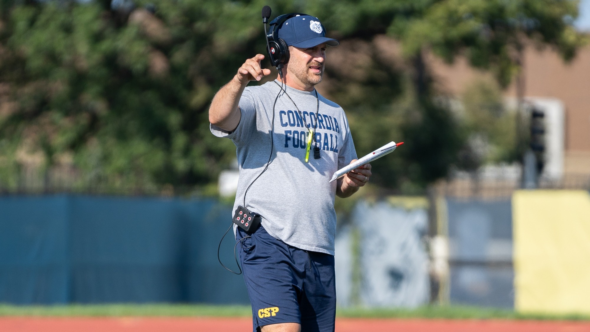 2026 Concordia football coach Joshua Schumacher fall camp