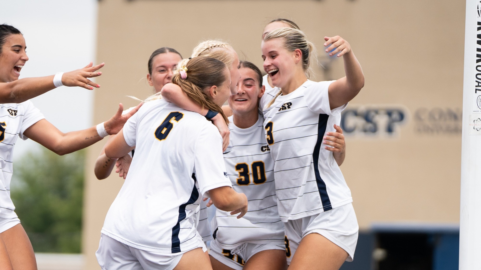 Team celebration goal vs Ferris State 2026