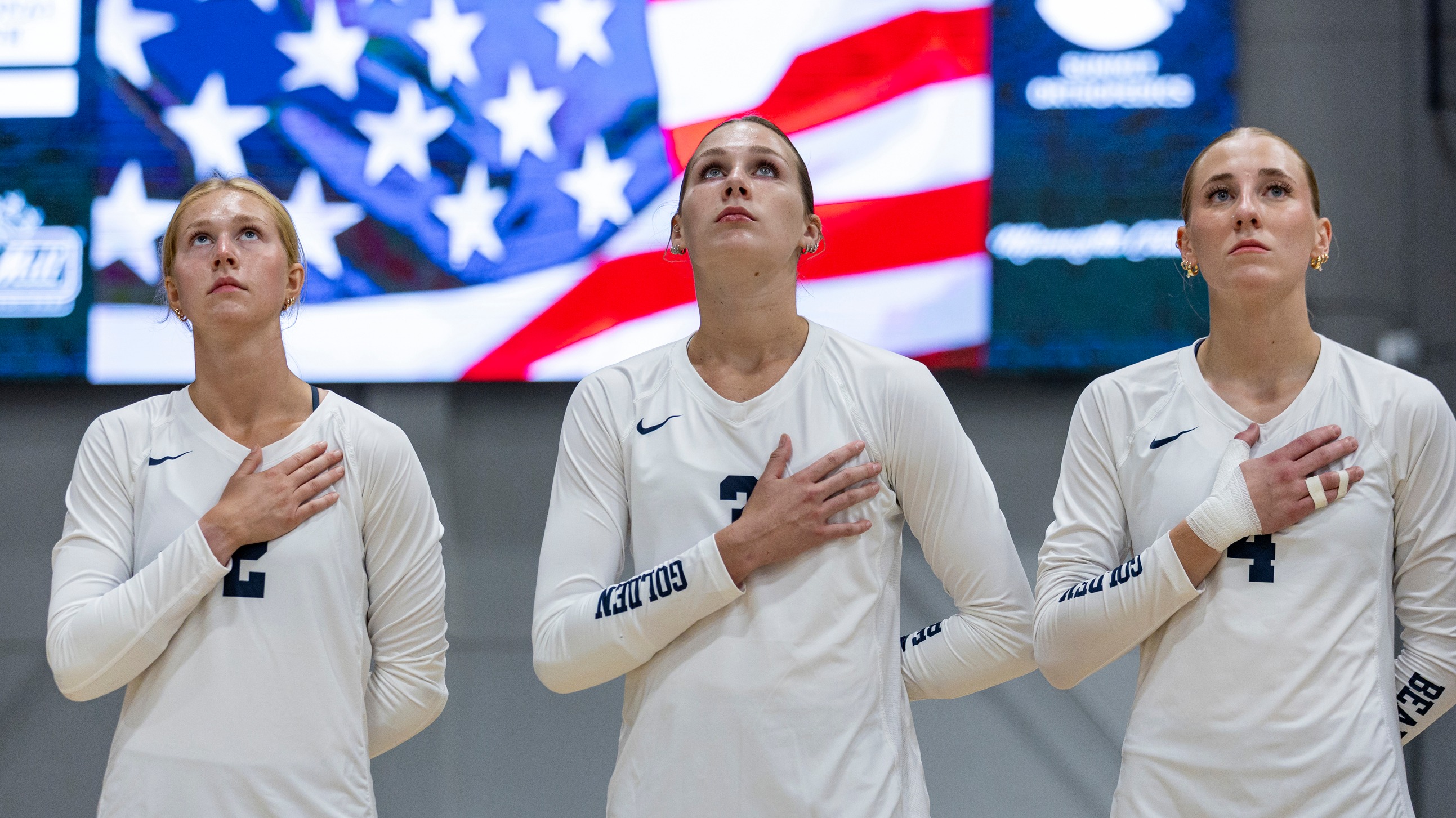 Nold, Straub, and Waterman national anthem photo