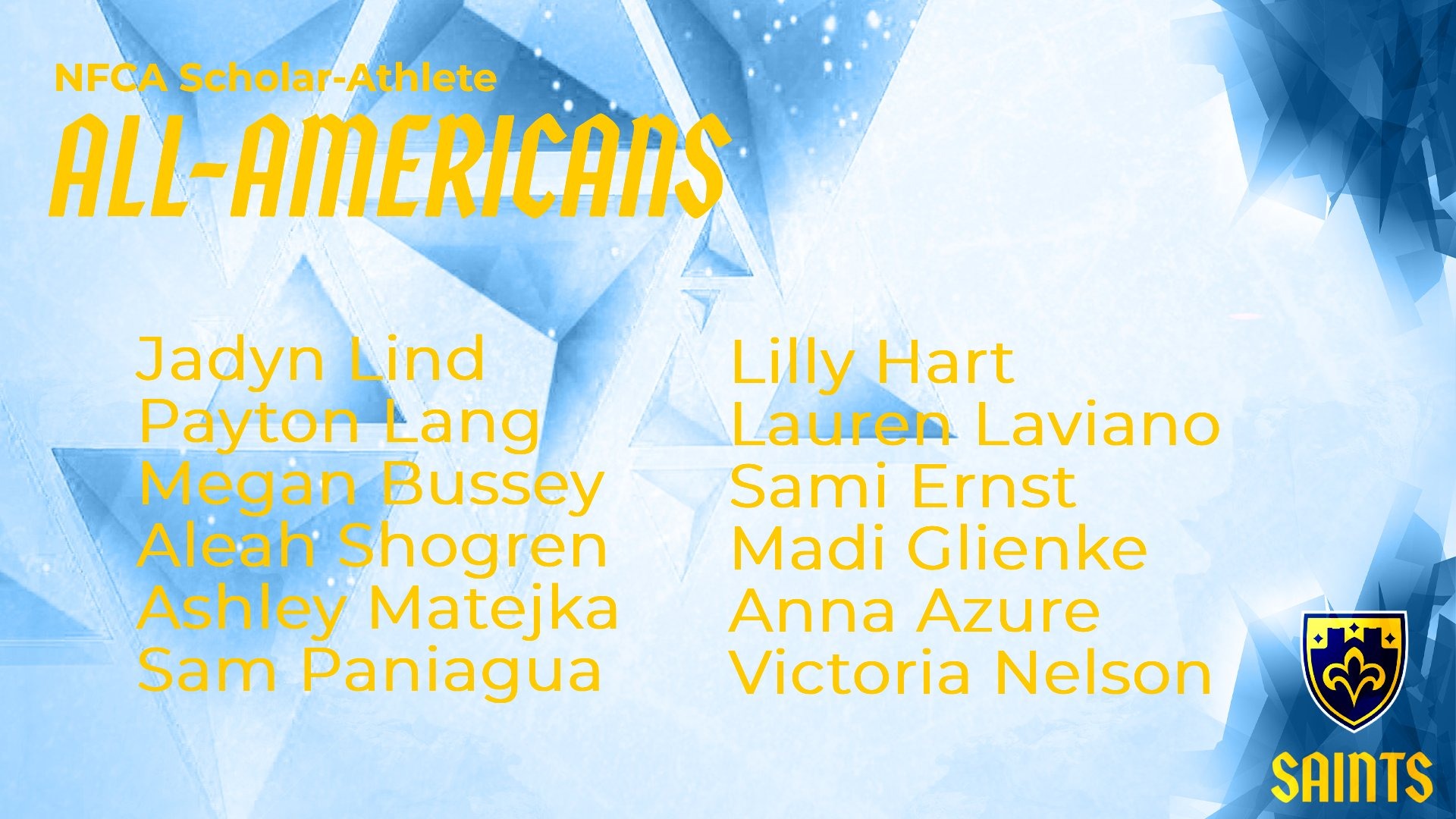 2025 NFCA Scholar-Athletes