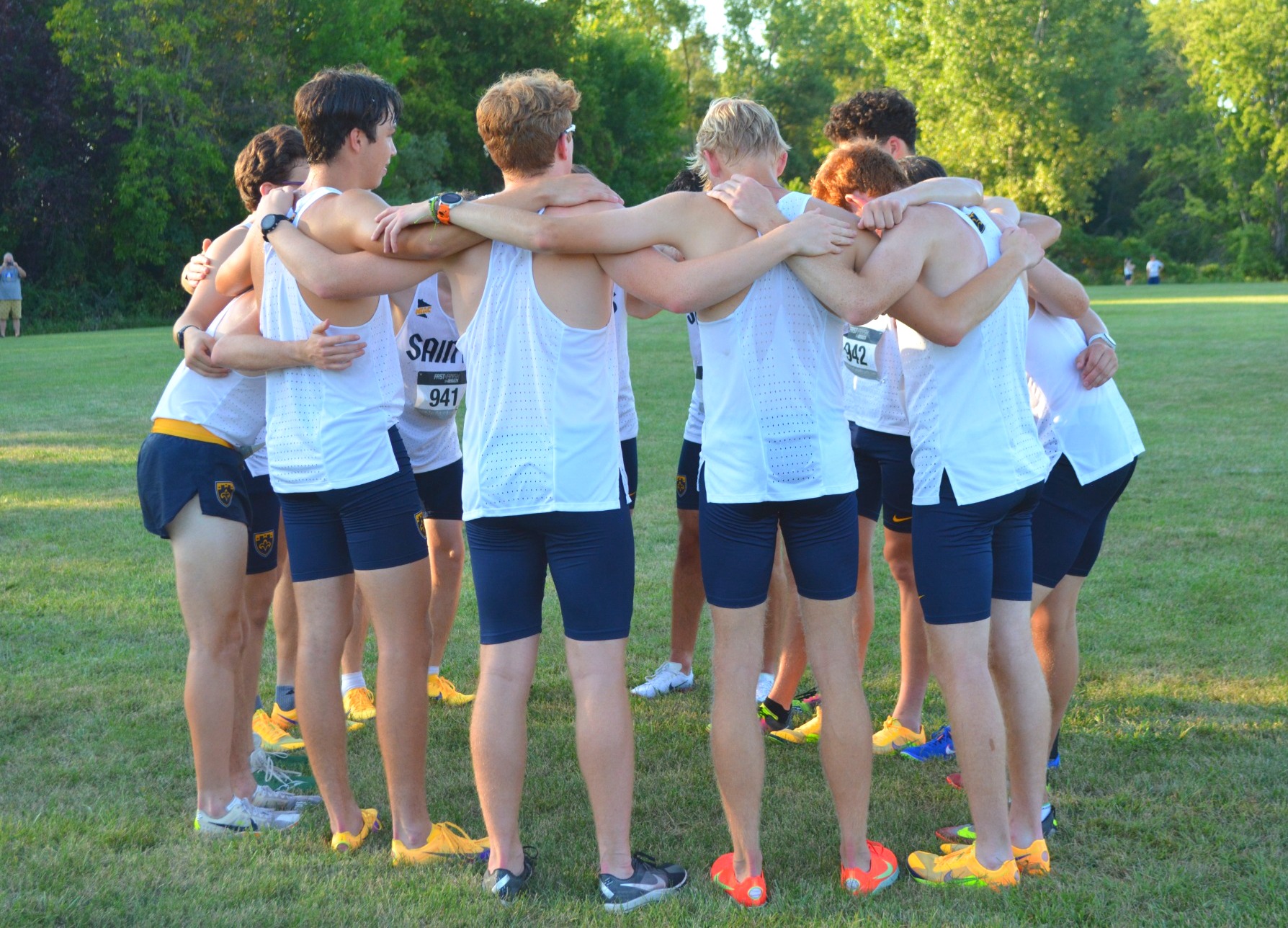 Men's CC huddle