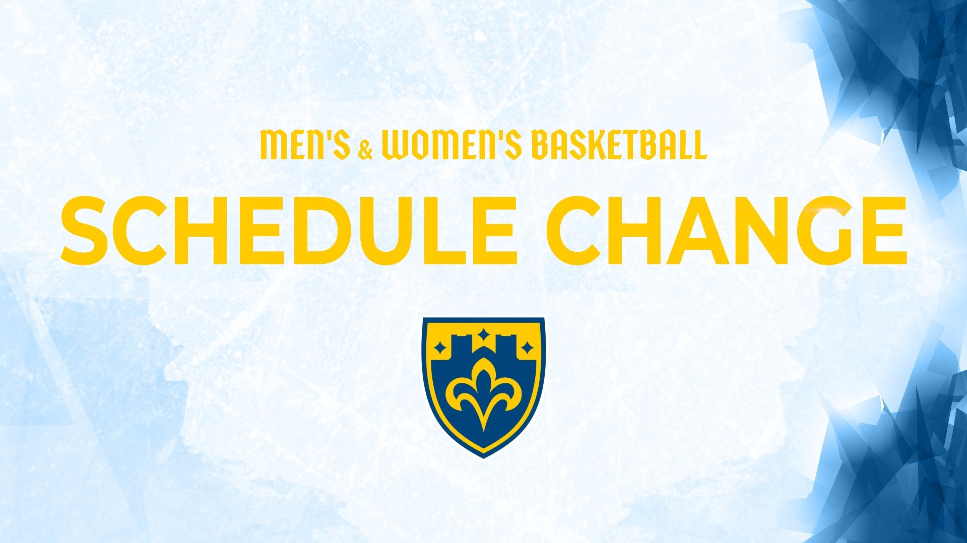 MBB/WBB Schedule Change