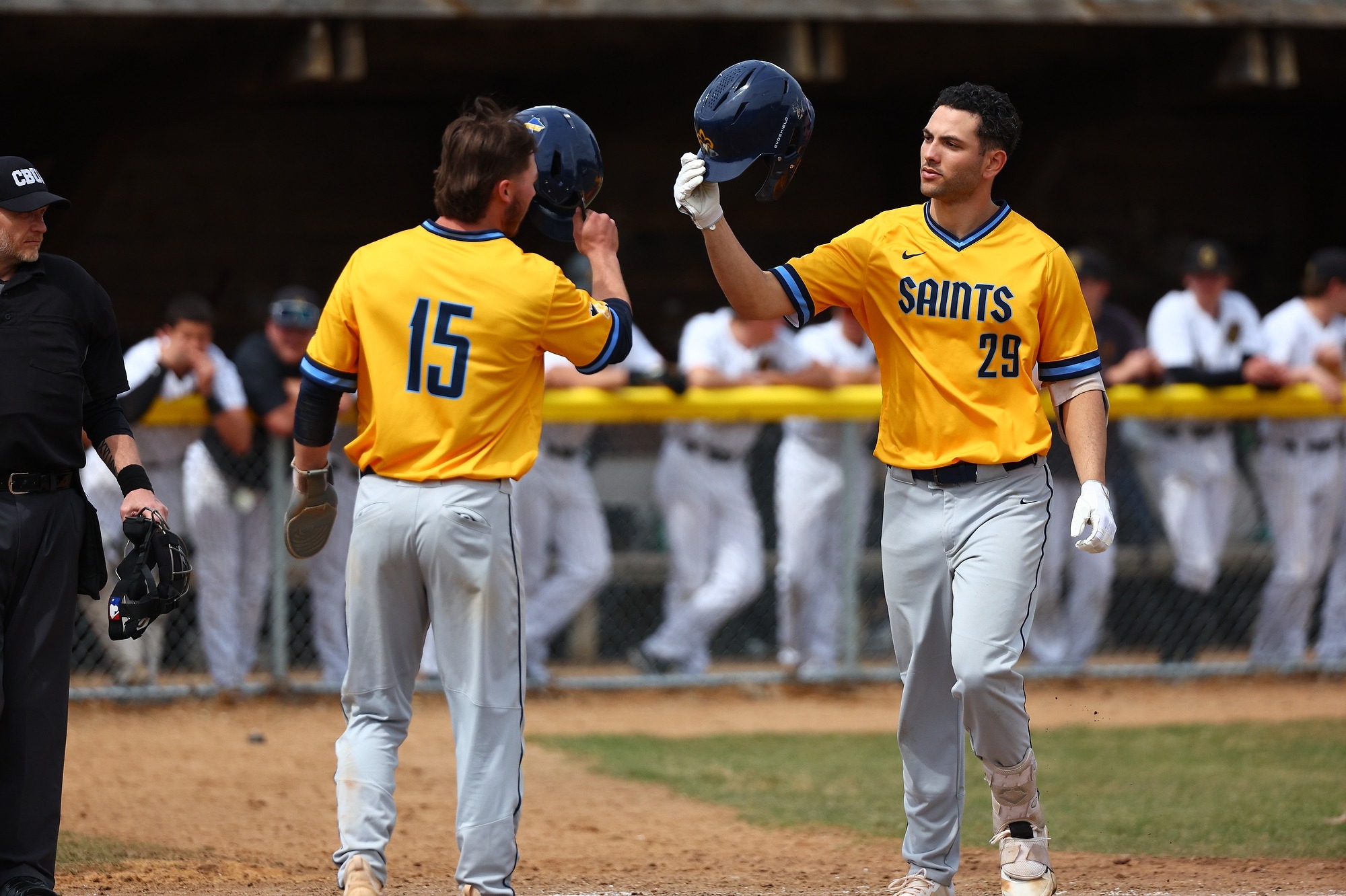 Damian Tamayo Vera helmet tap