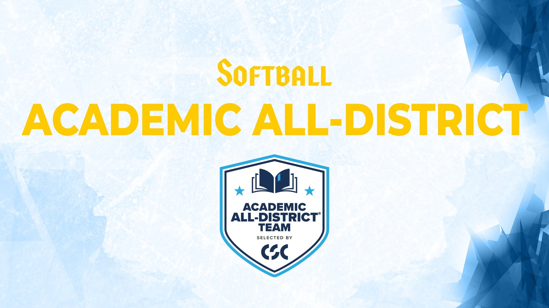 Softball Academic All-District